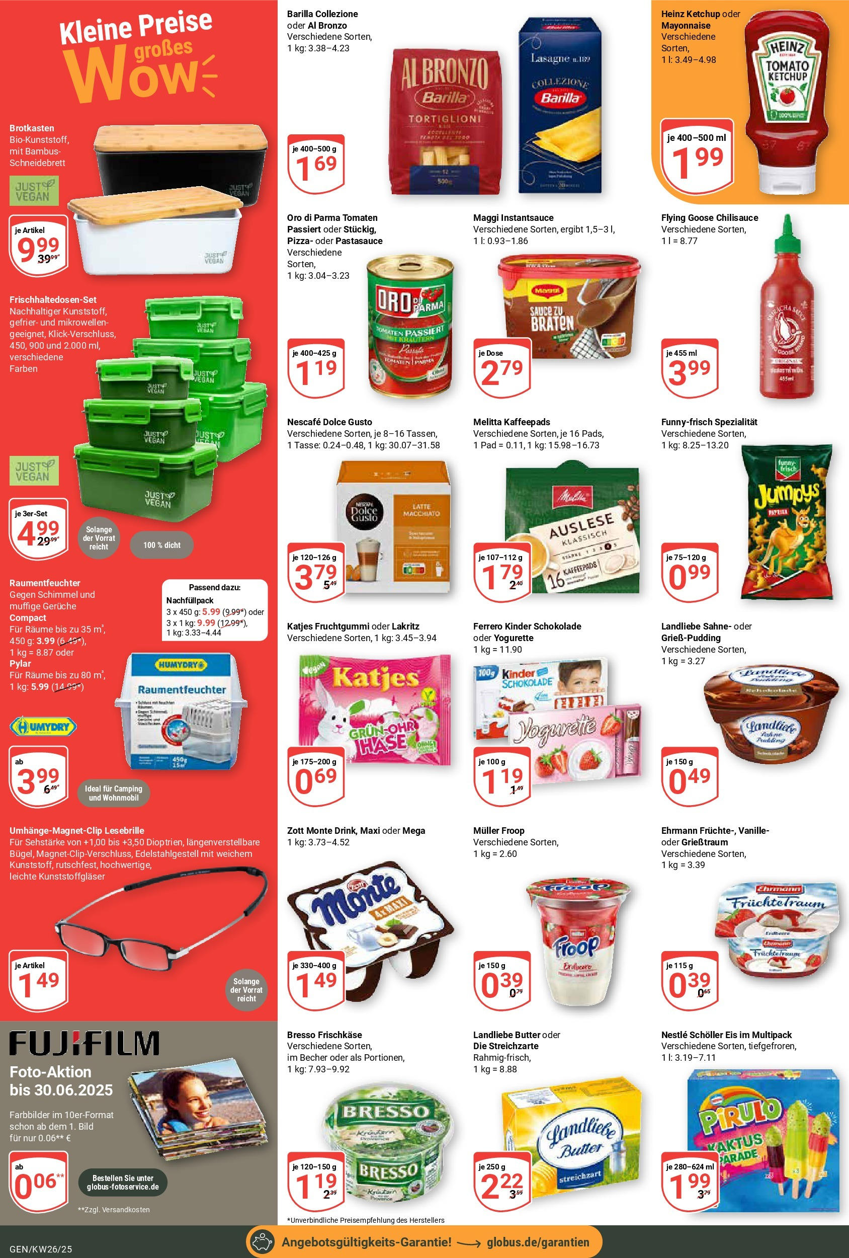 Globus prospekt Gensingen	 (ab 22.06.2025) » Angebote online | Seite: 6 | Produkte: Tomaten, Ketchup, Sahne, Frischkase