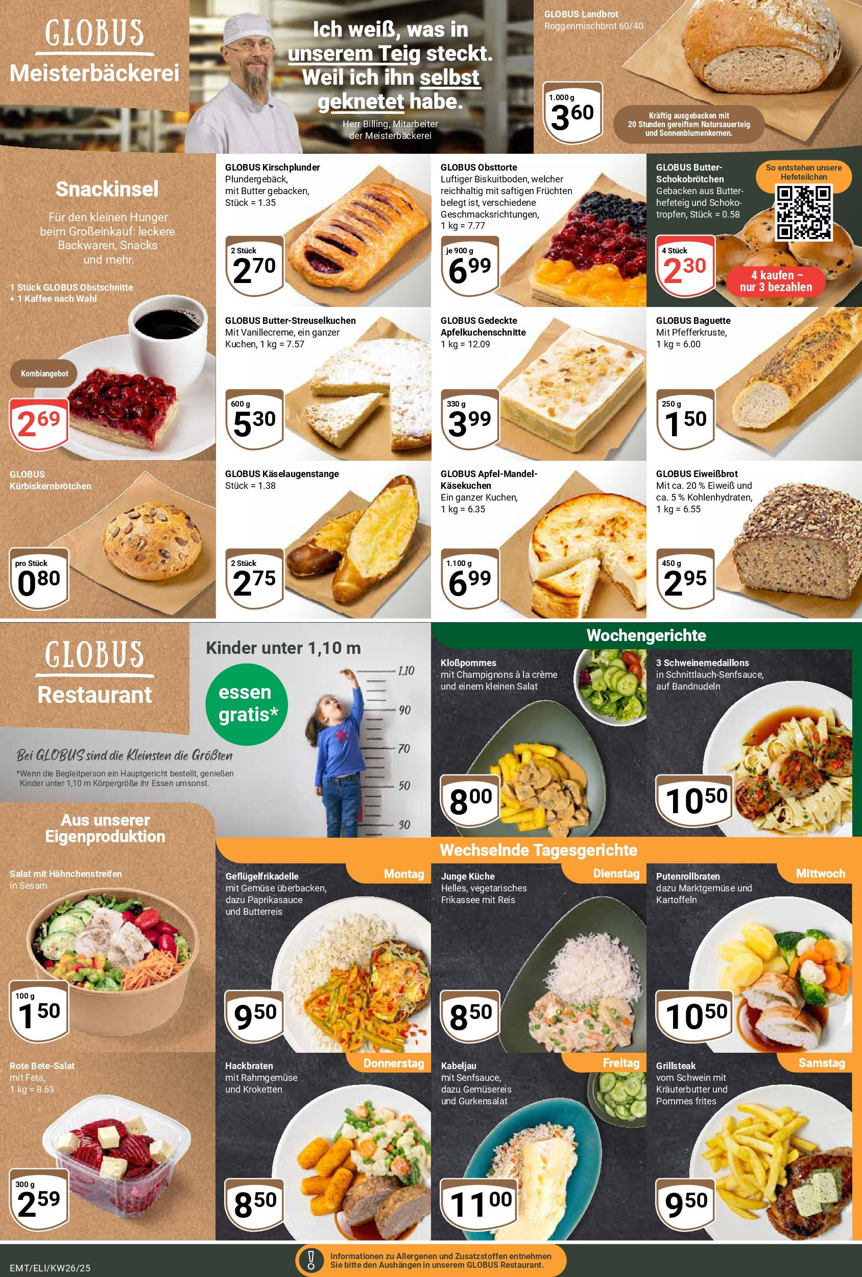Globus prospekt Mittelhausen	 (ab 22.06.2025) » Angebote online | Seite: 9 | Produkte: Butter, Kaffee, Baguette, Pommes frites