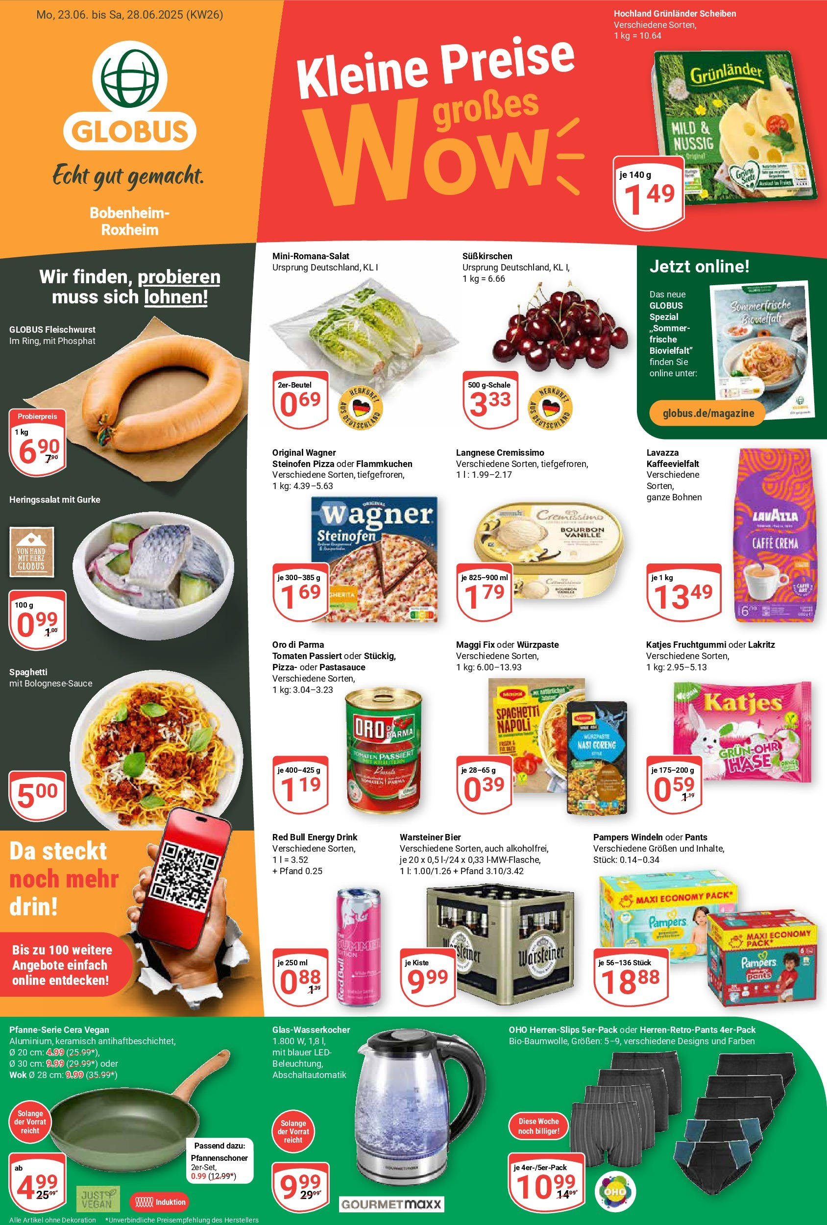 Globus prospekt Bobenheim-Roxheim	 (ab 22.06.2025) » Angebote online | Seite: 5 | Produkte: Langnese, Langnese cremissimo, Warsteiner, Pizza