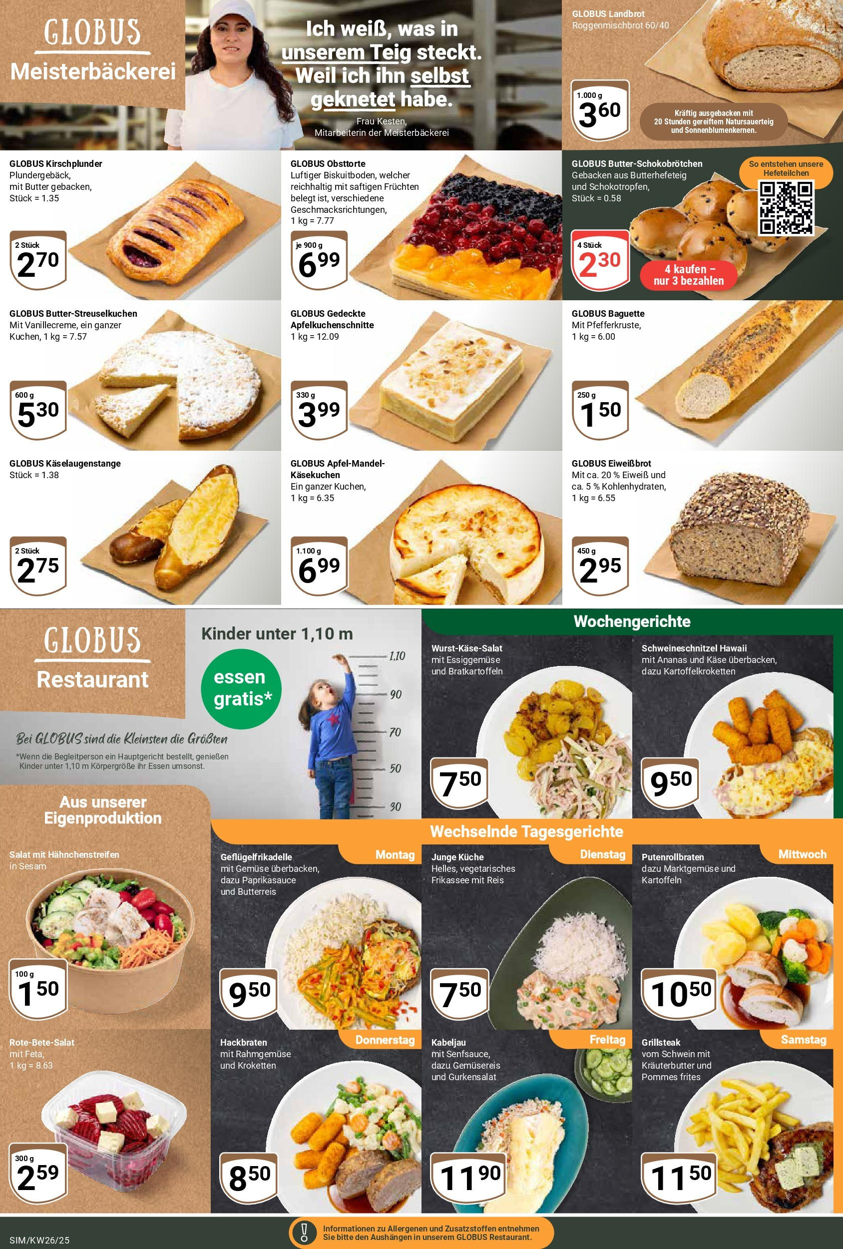Globus prospekt Simmern	 (ab 22.06.2025) » Angebote online | Seite: 11 | Produkte: Baguette, Kräuterbutter, Kartoffeln, Gemüse