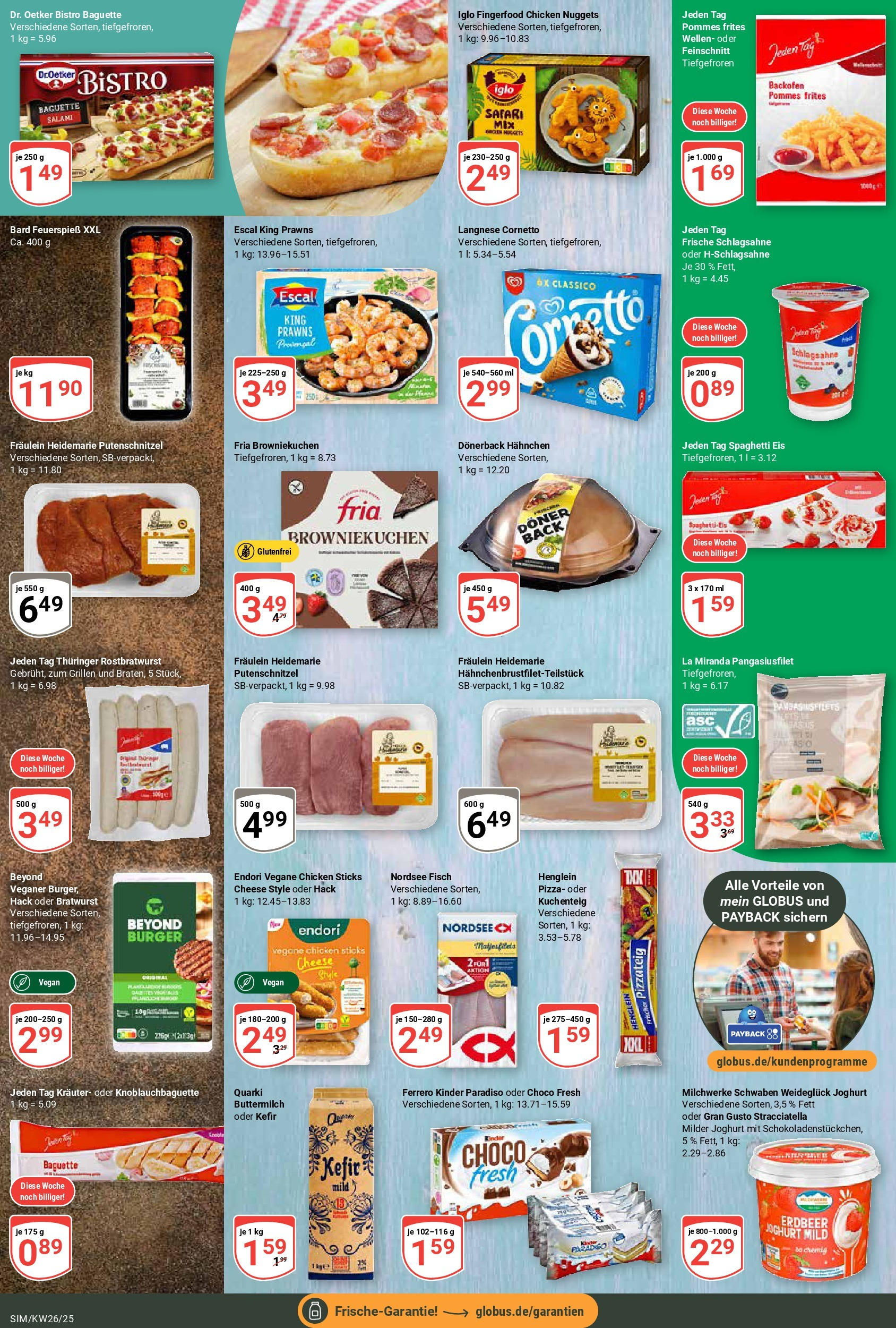 Globus prospekt Simmern	 (ab 22.06.2025) » Angebote online | Seite: 14 | Produkte: Hahnchen, Burger, Fisch, Backofen