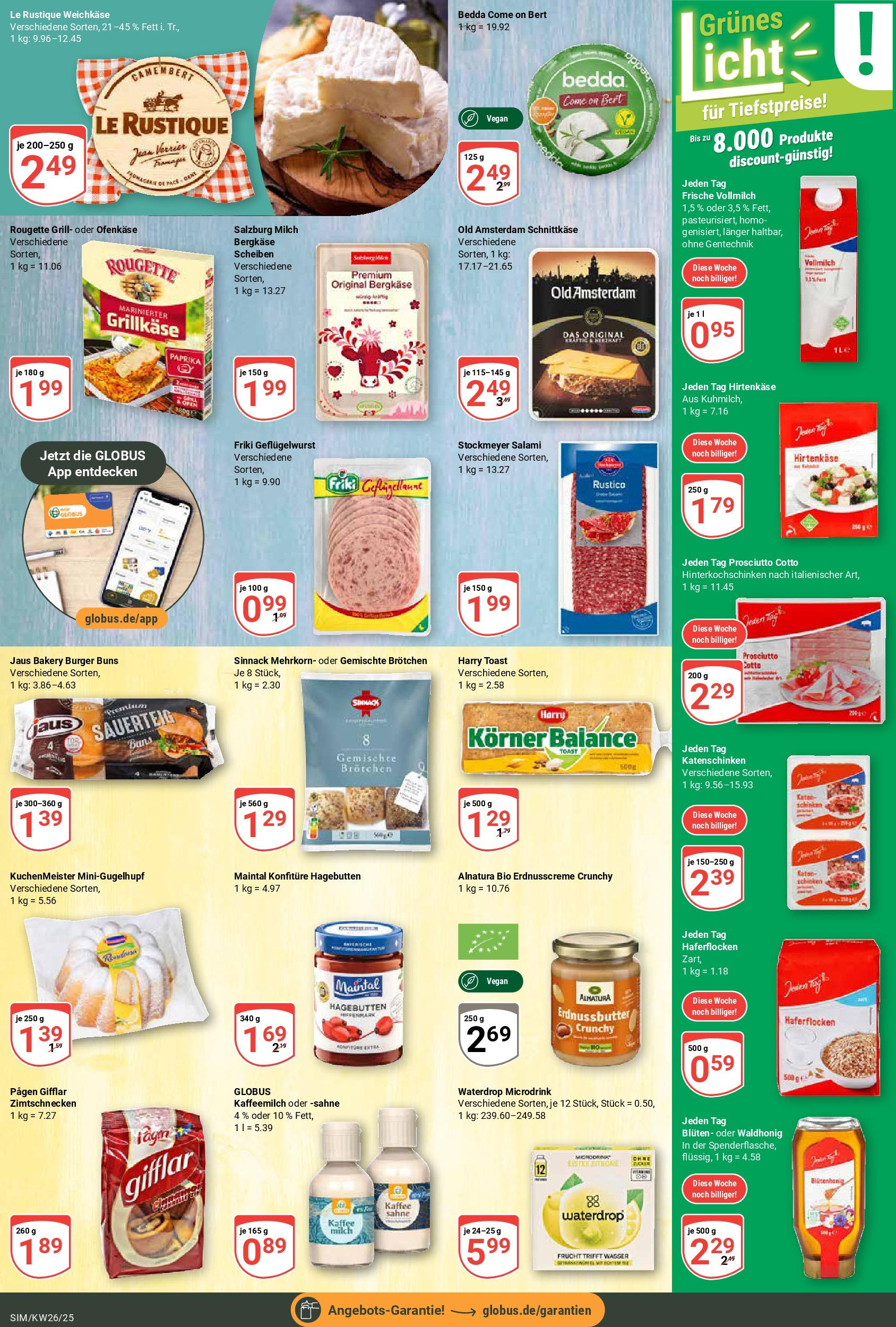 Globus prospekt Simmern	 (ab 22.06.2025) » Angebote online | Seite: 15 | Produkte: Grill, Feta, Milch, Burger