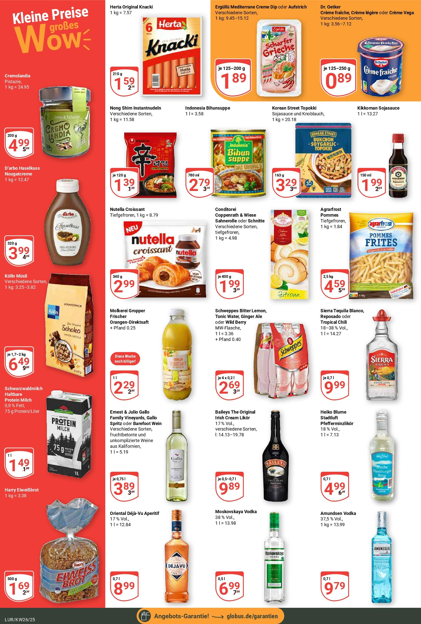 Globus prospekt Hamburg	 (ab 23.06.2025) » Angebote online | Seite: 4 | Produkte: Kolln musli, Creme, Zitrone, Baileys