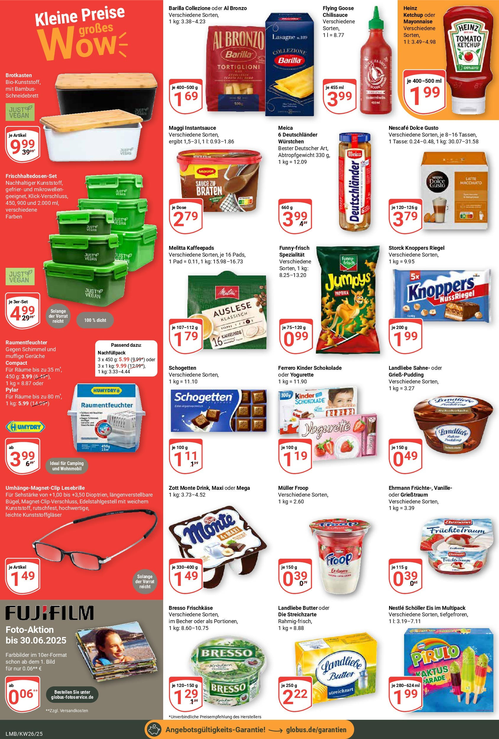Globus prospekt Limburg	 (ab 22.06.2025) » Angebote online | Seite: 6 | Produkte: Barilla, Schokolade, Pasta, Sahne