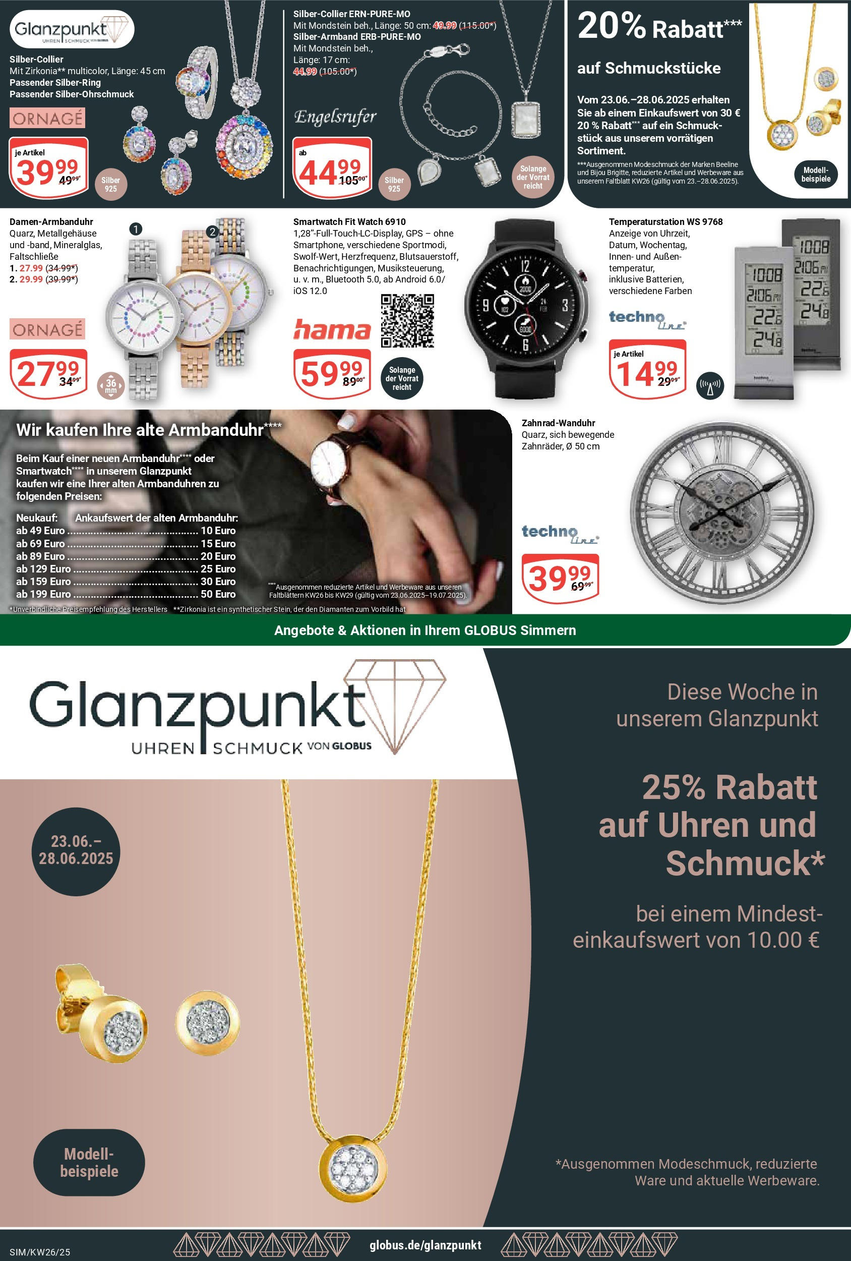 Globus prospekt Simmern	 (ab 22.06.2025) » Angebote online | Seite: 23 | Produkte: Smartwatch