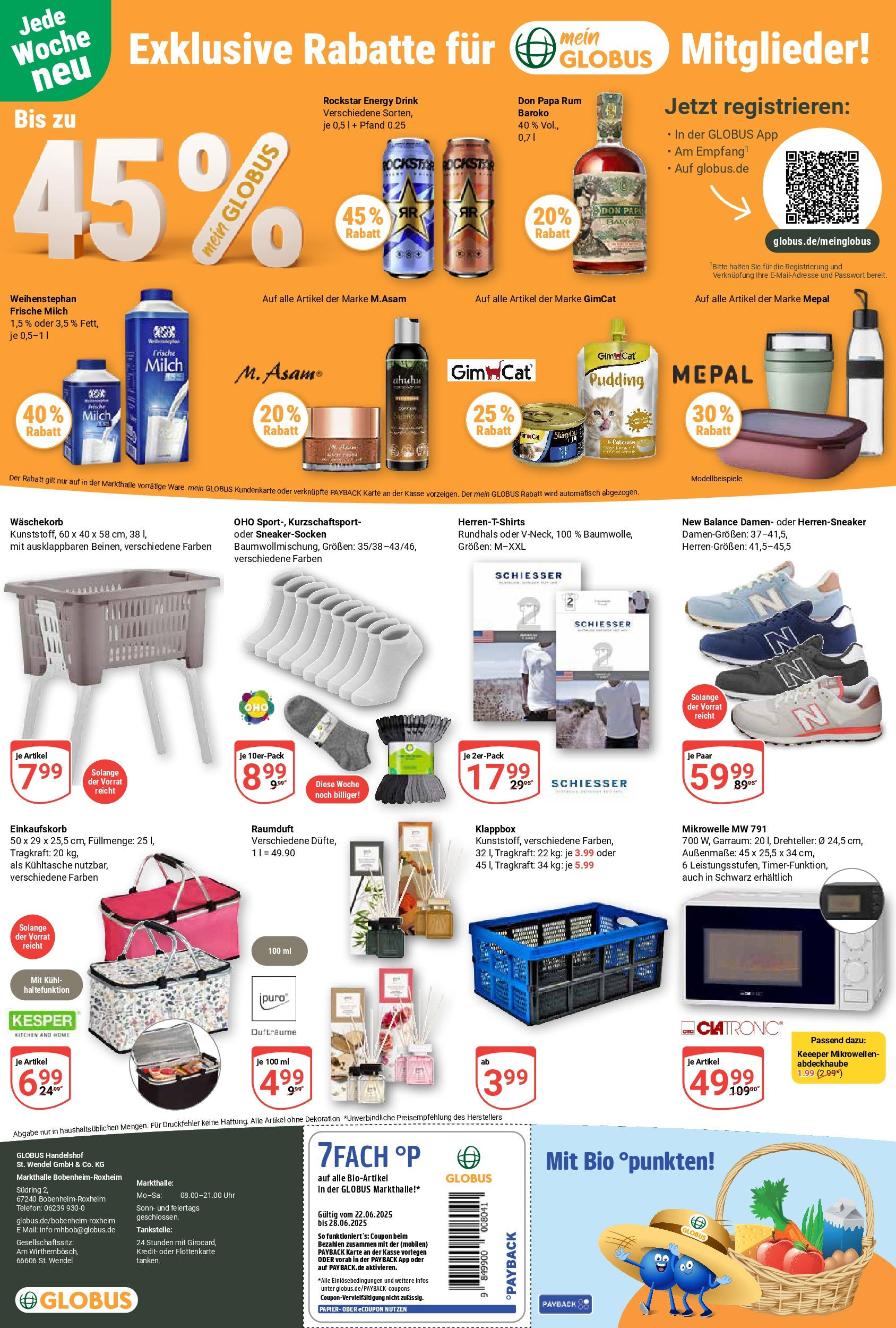 Globus prospekt Bobenheim-Roxheim	 (ab 22.06.2025) » Angebote online | Seite: 21 | Produkte: Mikrowelle, Energy, Rockstar, Box