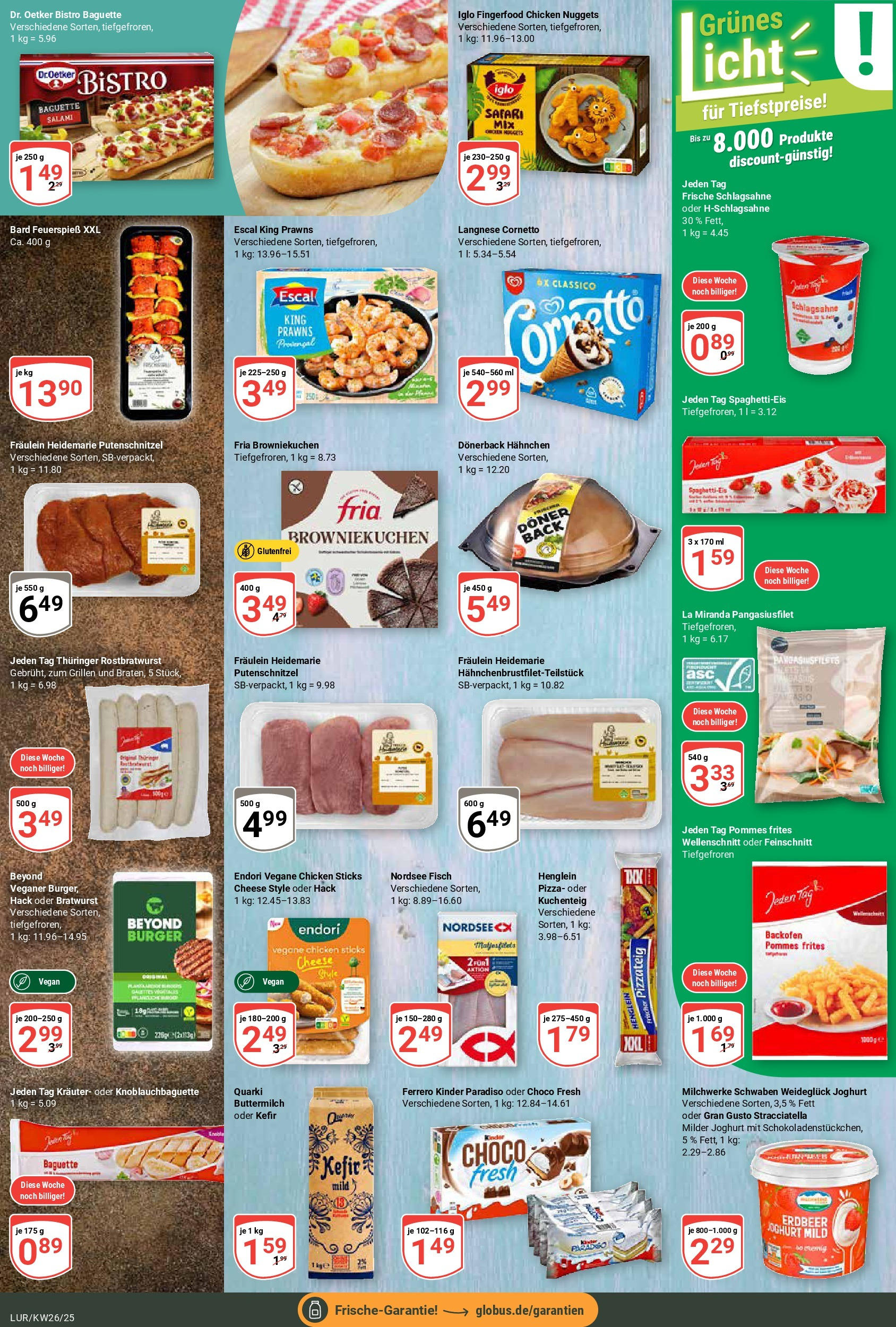 Globus prospekt Hamburg	 (ab 23.06.2025) » Angebote online | Seite: 12 | Produkte: Schlagsahne, Baguette, Backofen, Salami