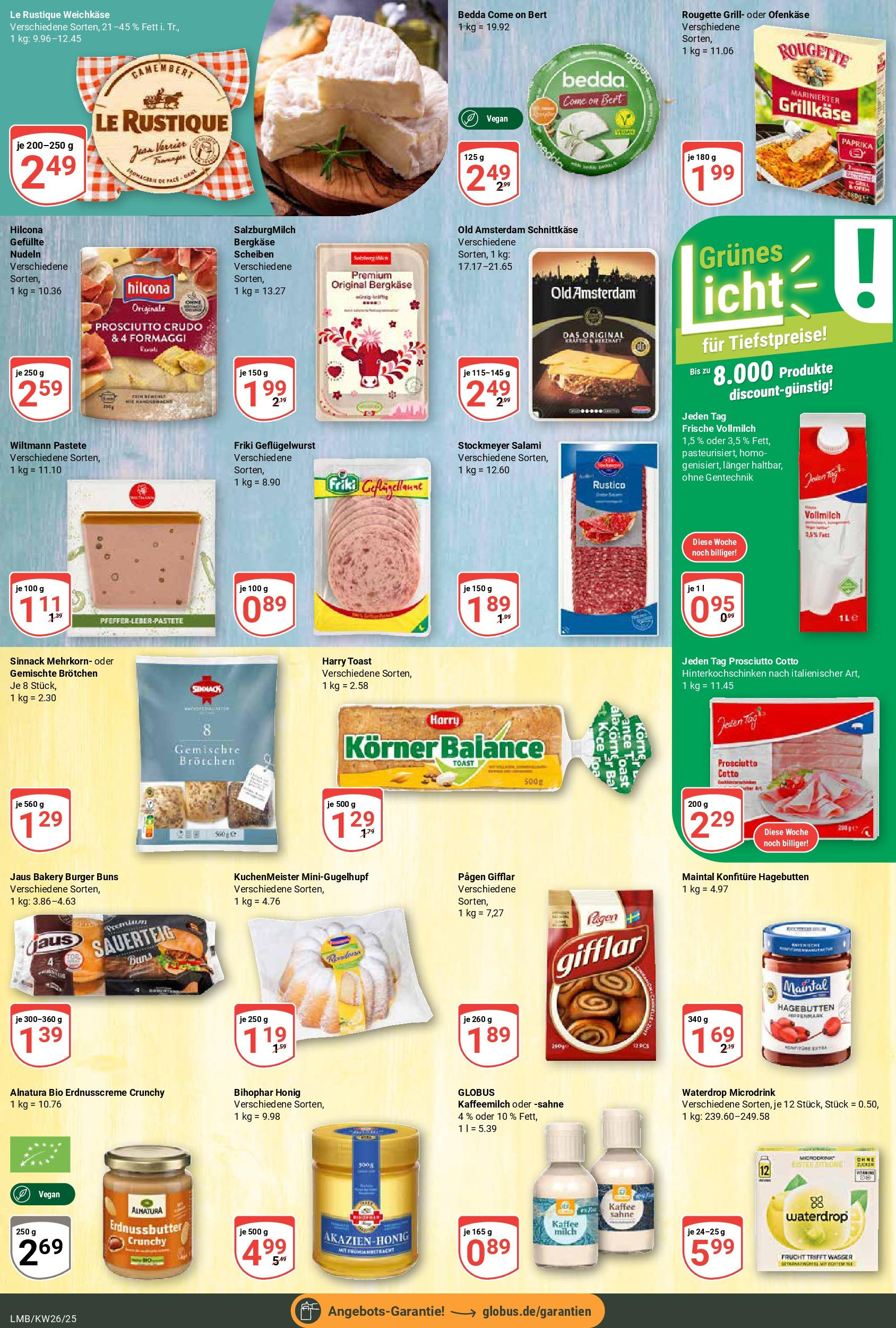 Globus prospekt Limburg	 (ab 22.06.2025) » Angebote online | Seite: 15 | Produkte: Toast, Salami, Kuchen, Sahne