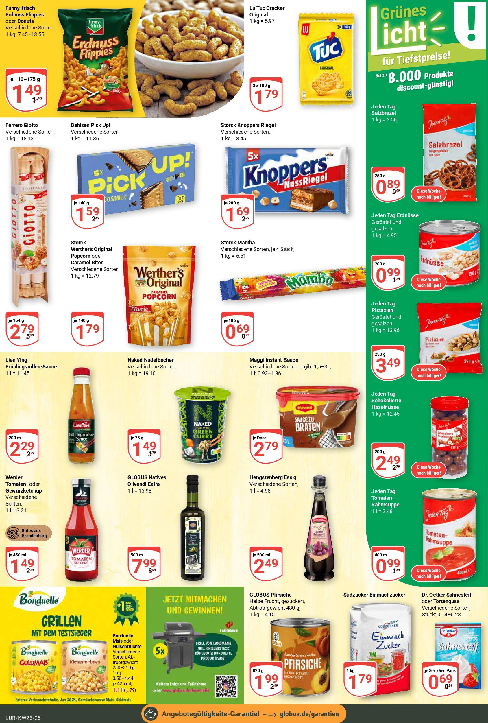Globus prospekt Hamburg	 (ab 23.06.2025) » Angebote online | Seite: 14 | Produkte: Maggi, Pistazien, Knoppers, Ketchup
