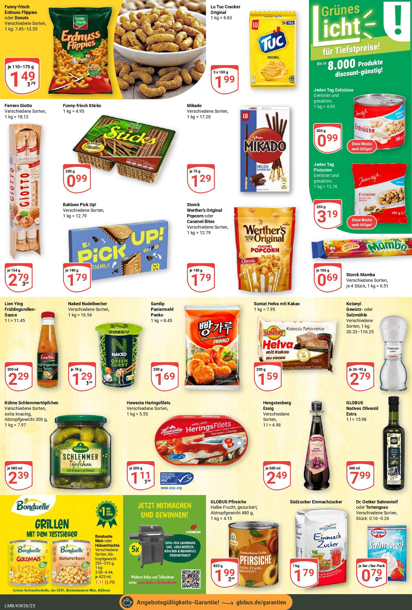 Globus prospekt Limburg	 (ab 22.06.2025) » Angebote online | Seite: 16 | Produkte: Essig, Pistazien, Donuts, Zucker