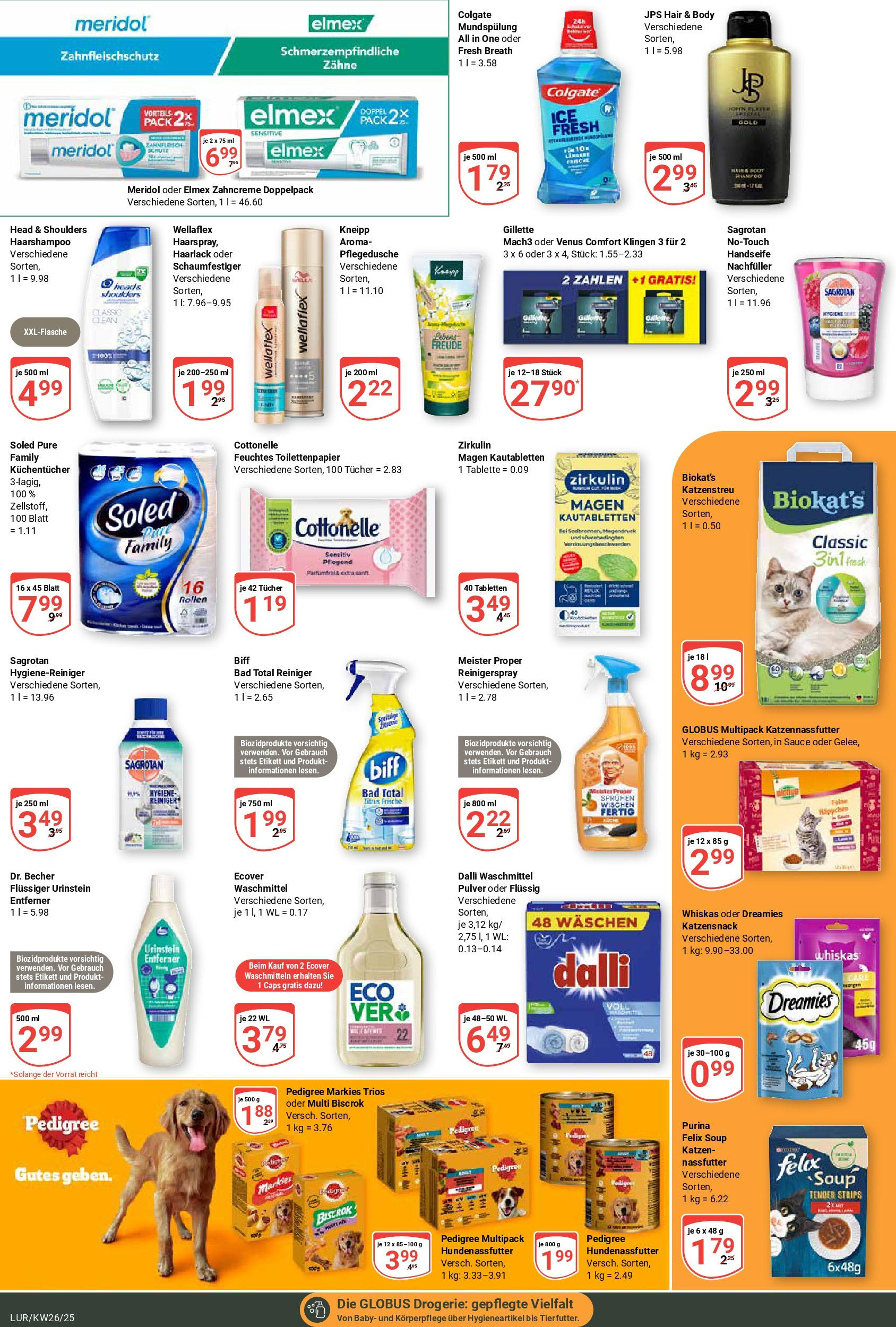 Globus prospekt Hamburg	 (ab 23.06.2025) » Angebote online | Seite: 17 | Produkte: Bad, Shampoo, Shower Gel, Toilettenpapier