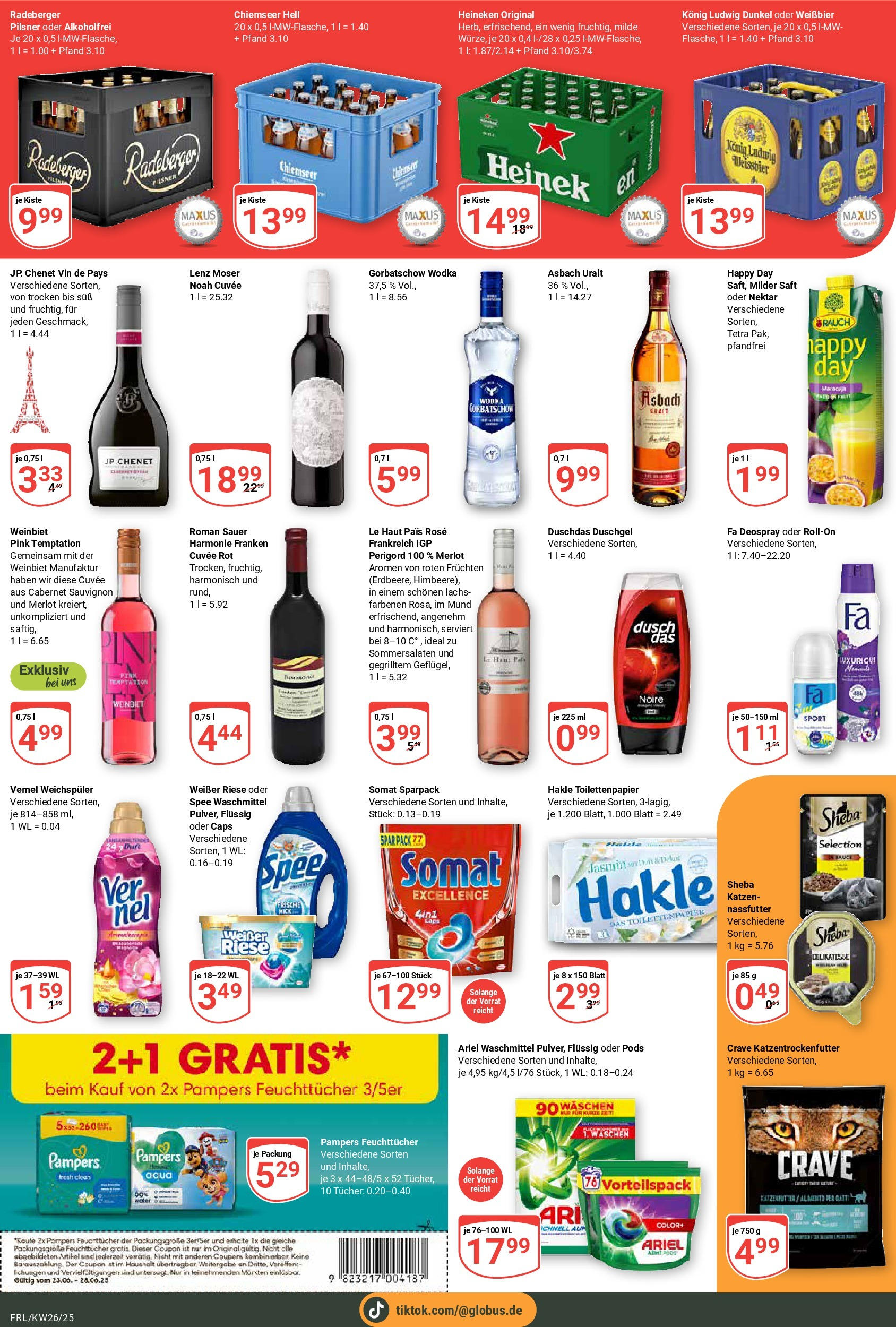 Globus prospekt Freilassing	 (ab 22.06.2025) » Angebote online | Seite: 3 | Produkte: Duschgel, Deodorant, Wodka gorbatschow, Wodka