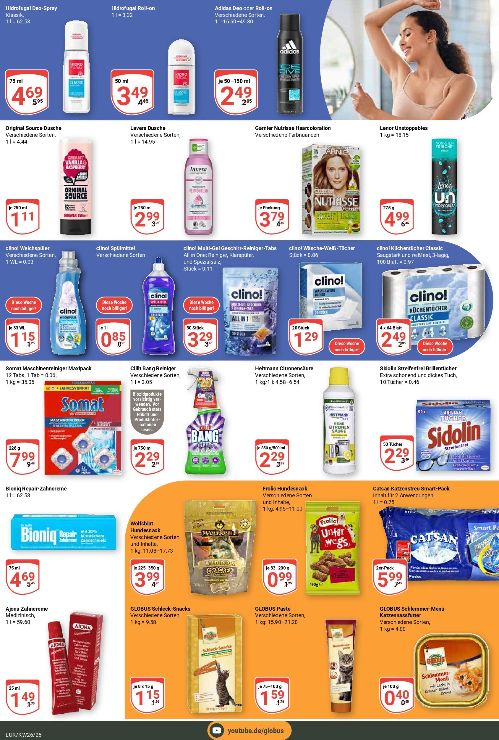 Globus prospekt Hamburg	 (ab 23.06.2025) » Angebote online | Seite: 19 | Produkte: Catsan, Dusche, Deodorant, Deospray