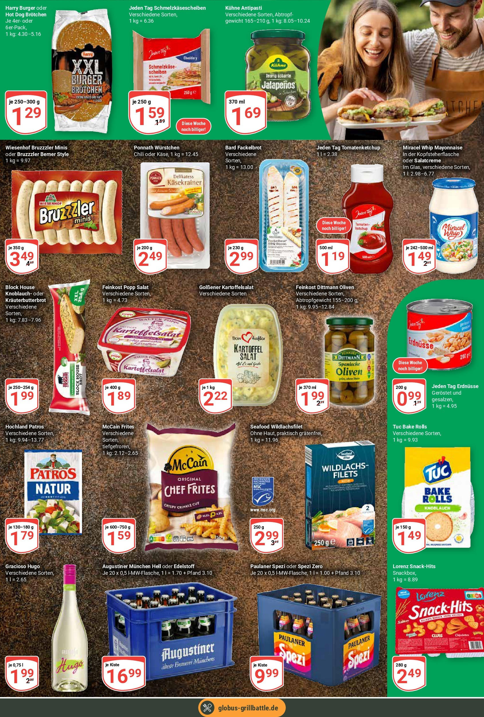 Globus prospekt Freilassing	 (ab 22.06.2025) » Angebote online | Seite: 11 | Produkte: Gewicht, Burger, Patros, Paulaner