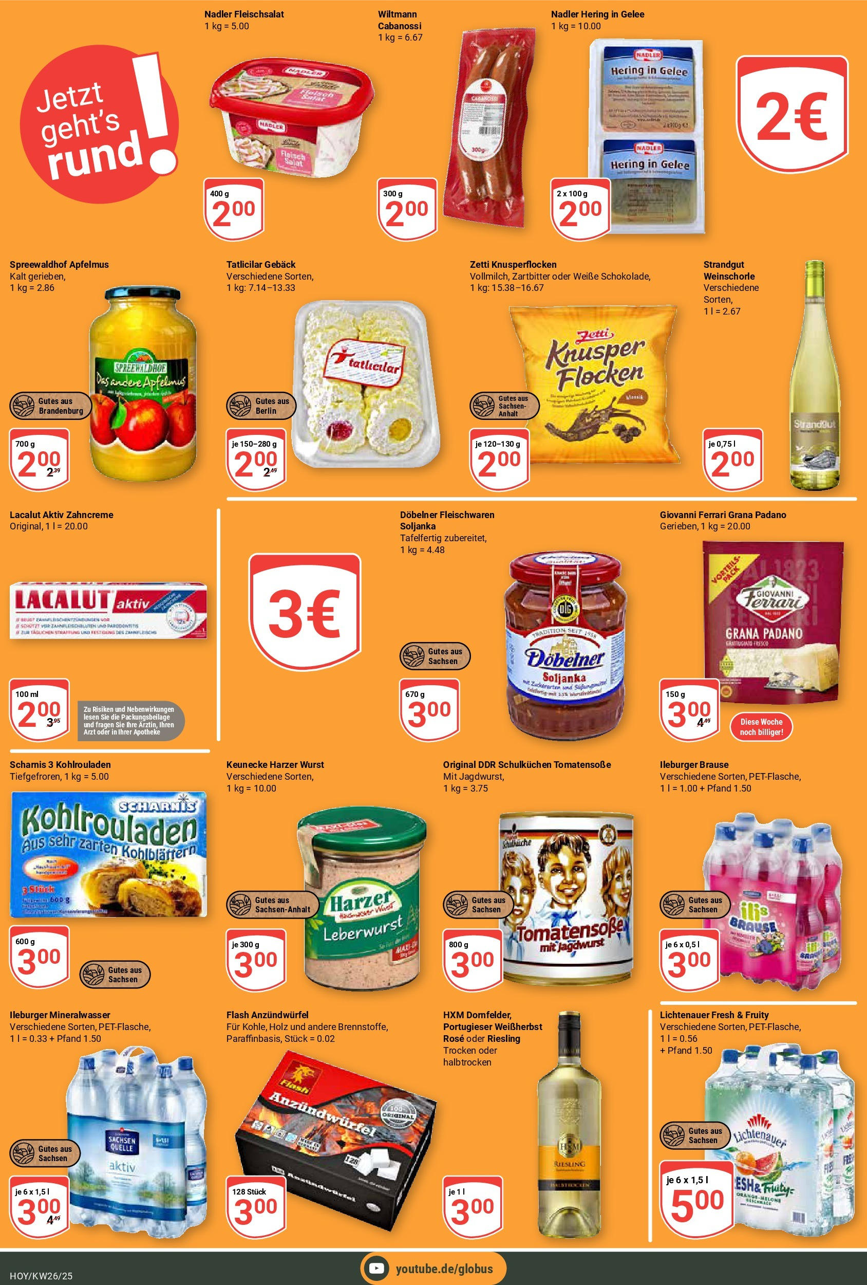 Globus prospekt Hoyerswerda	 (ab 22.06.2025) » Angebote online | Seite: 17 | Produkte: Mineralwasser, Apple, Wurst, Fleisch