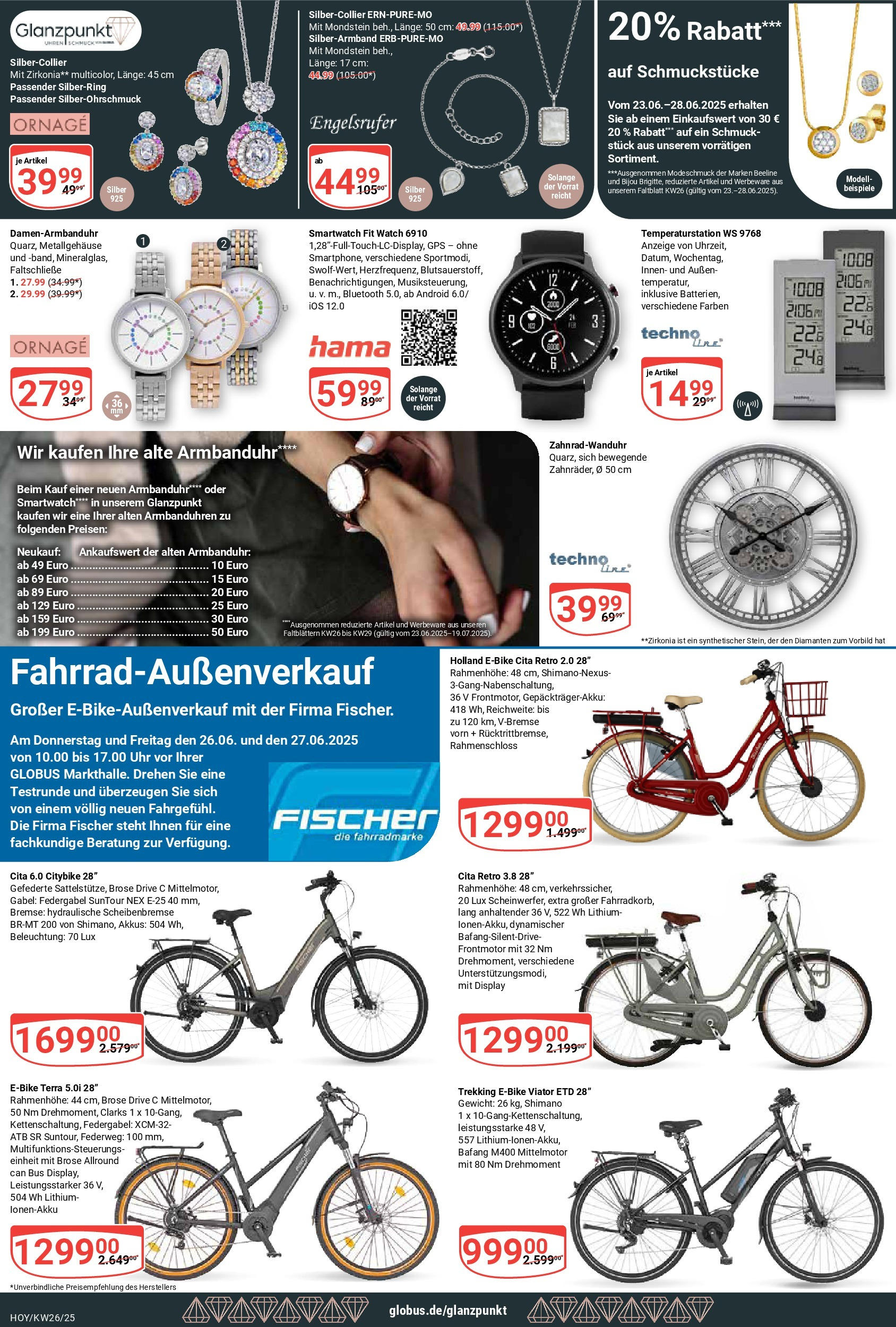 Globus prospekt Hoyerswerda	 (ab 22.06.2025) » Angebote online | Seite: 25 | Produkte: Gewicht, Smartwatch, E-Bike, Uhr