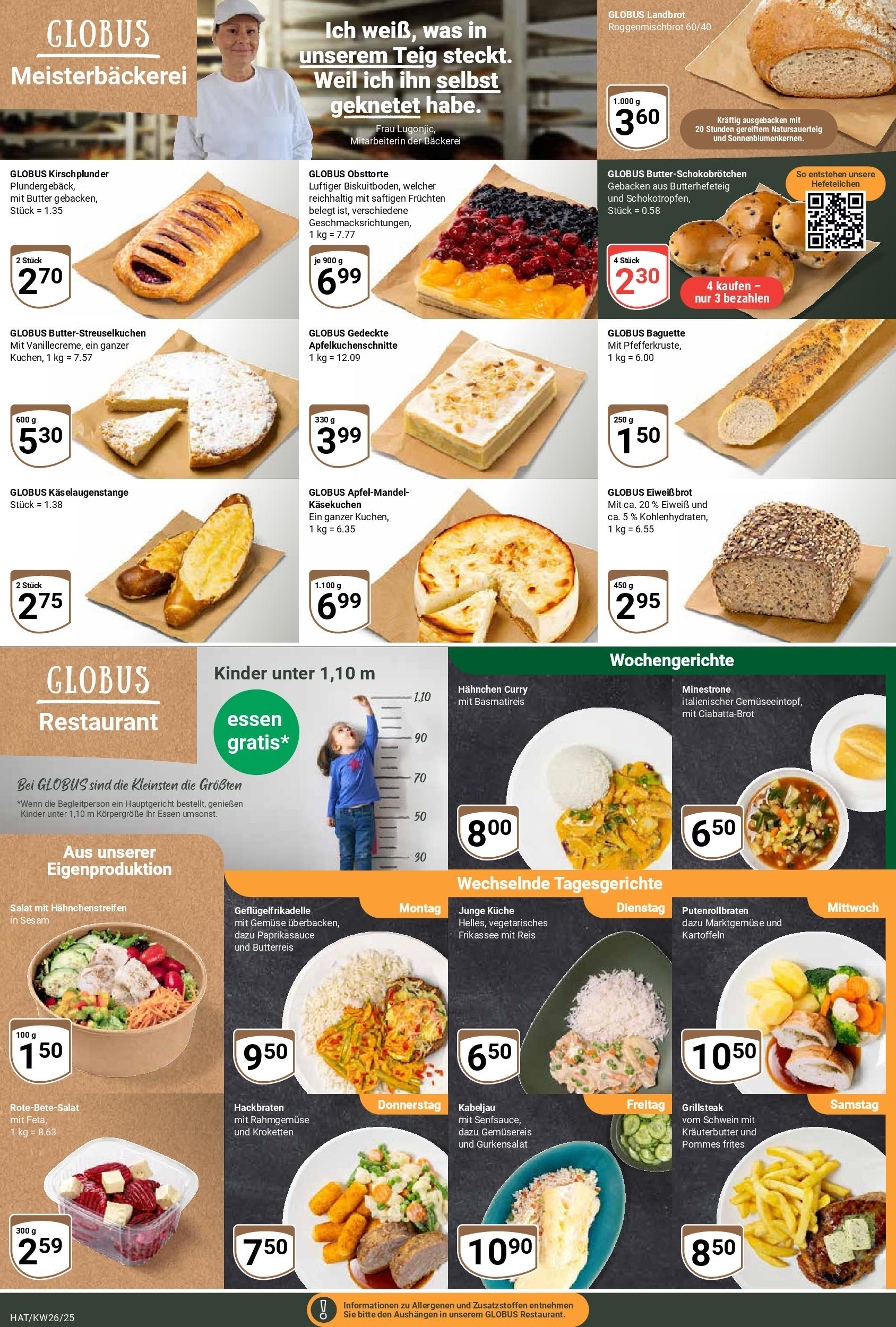 Globus prospekt Hattersheim	 (ab 22.06.2025) » Angebote online | Seite: 11 | Produkte: Küche, Kartoffeln, Gemüse, Kuchen
