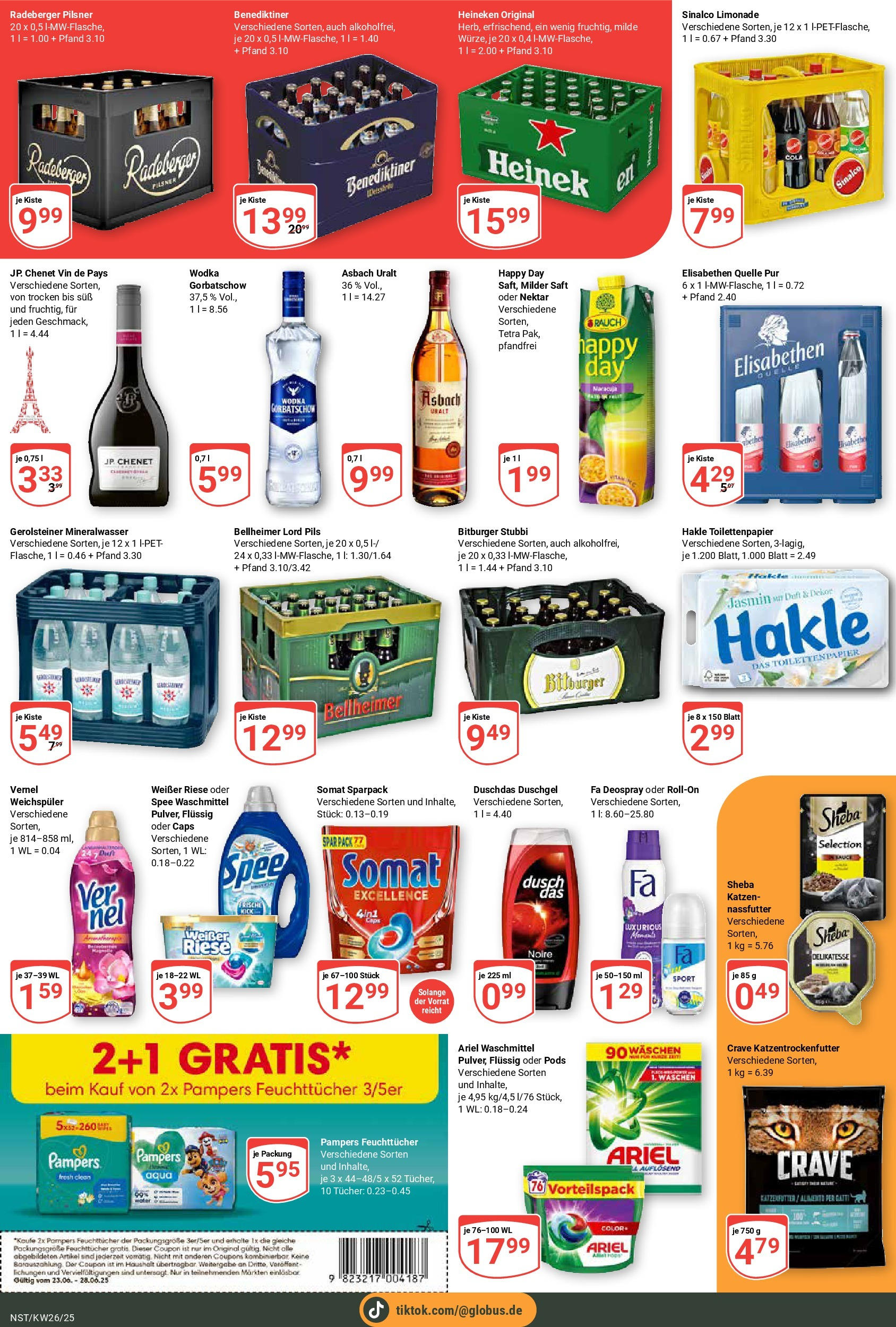 Globus prospekt Neustadt	 (ab 22.06.2025) » Angebote online | Seite: 7 | Produkte: Duft, Weichspüler, Duschdas, Gerolsteiner