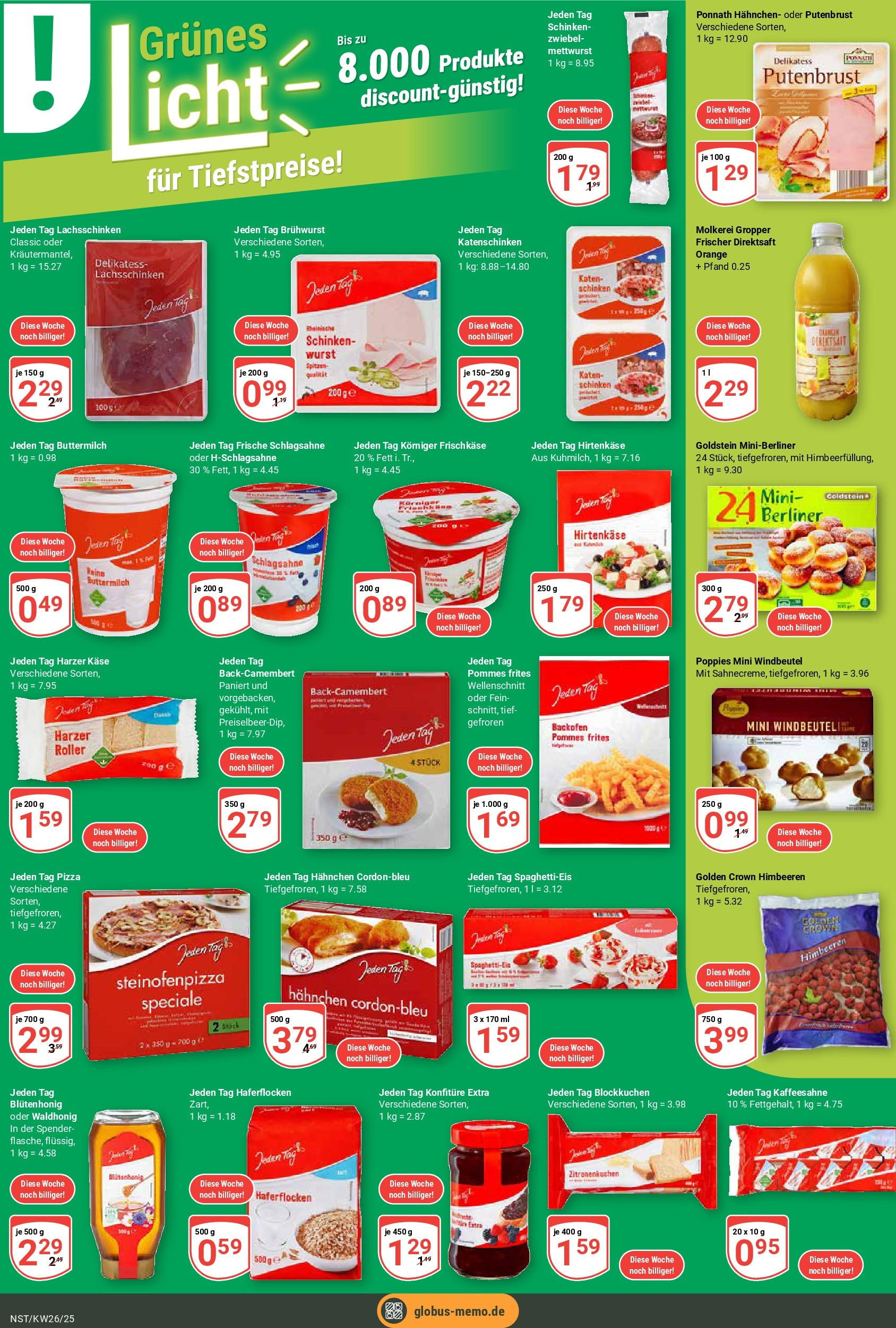 Globus prospekt Neustadt	 (ab 22.06.2025) » Angebote online | Seite: 8 | Produkte: Himbeeren, Feta, Backofen, Frischkase