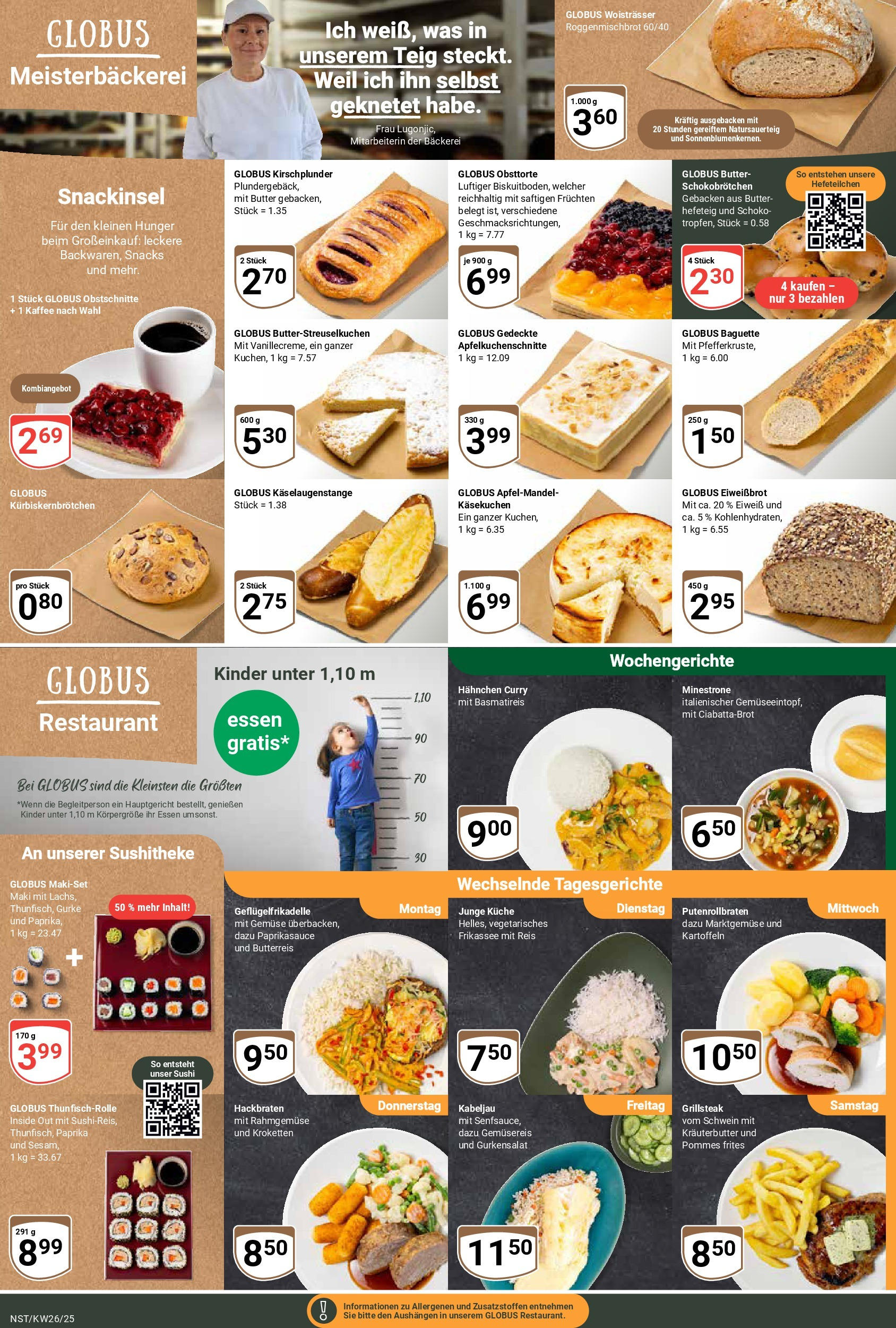 Globus prospekt Neustadt	 (ab 22.06.2025) » Angebote online | Seite: 11 | Produkte: Bäckerei, Kaffee, Pommes, Pommes frites