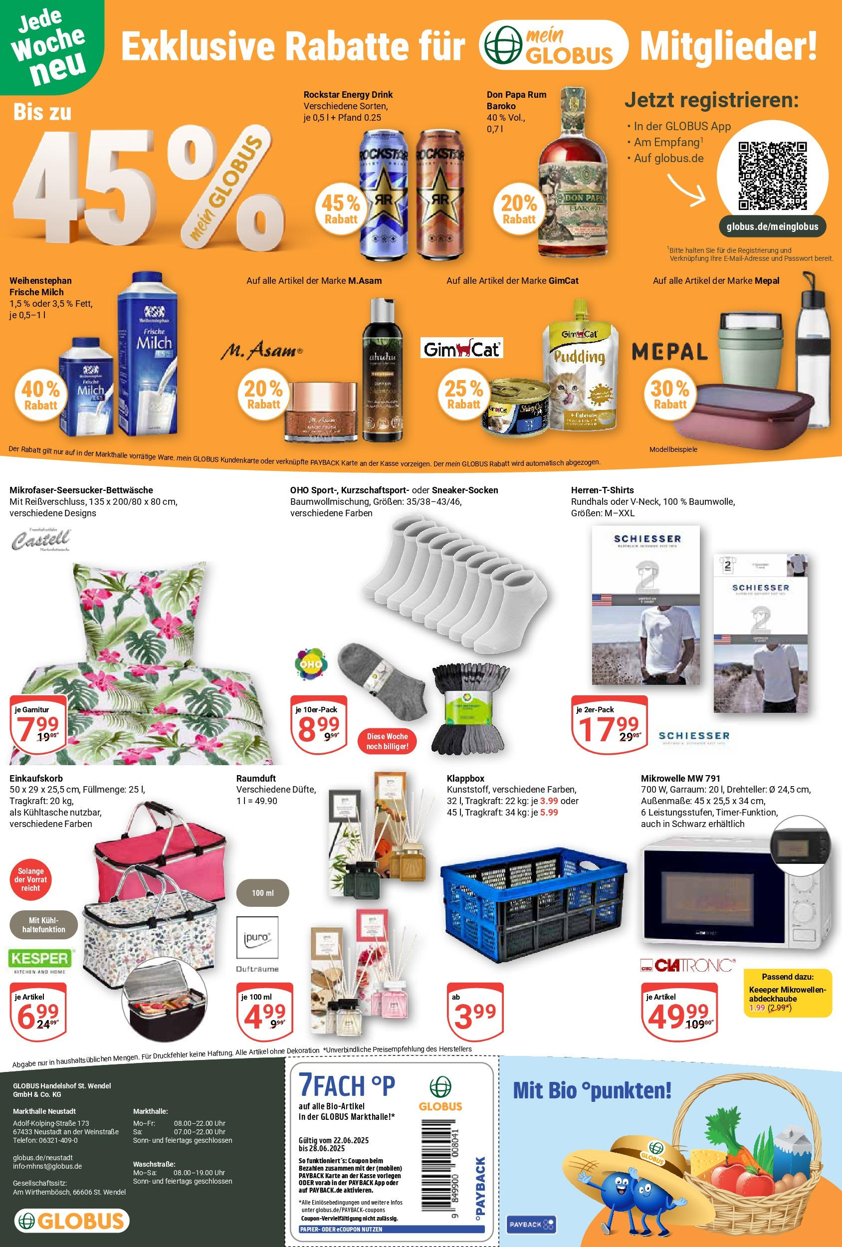 Globus prospekt Neustadt	 (ab 22.06.2025) » Angebote online | Seite: 25 | Produkte: Rockstar energy, Energy, Rockstar, Uhr