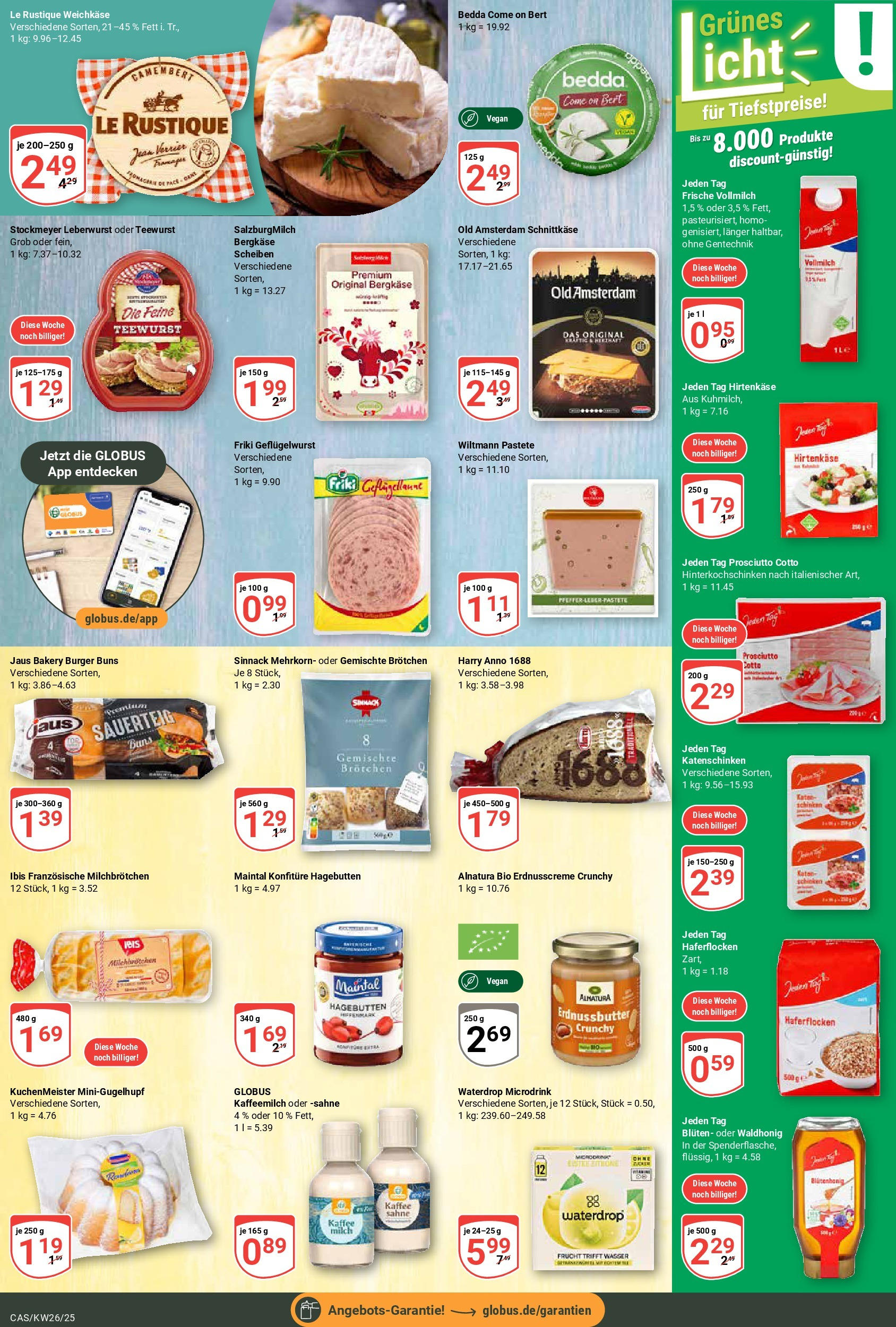 Globus prospekt Castrop-Rauxel	 (ab 22.06.2025) » Angebote online | Seite: 11 | Produkte: Burger, Zitrone, Schinken, Sahne