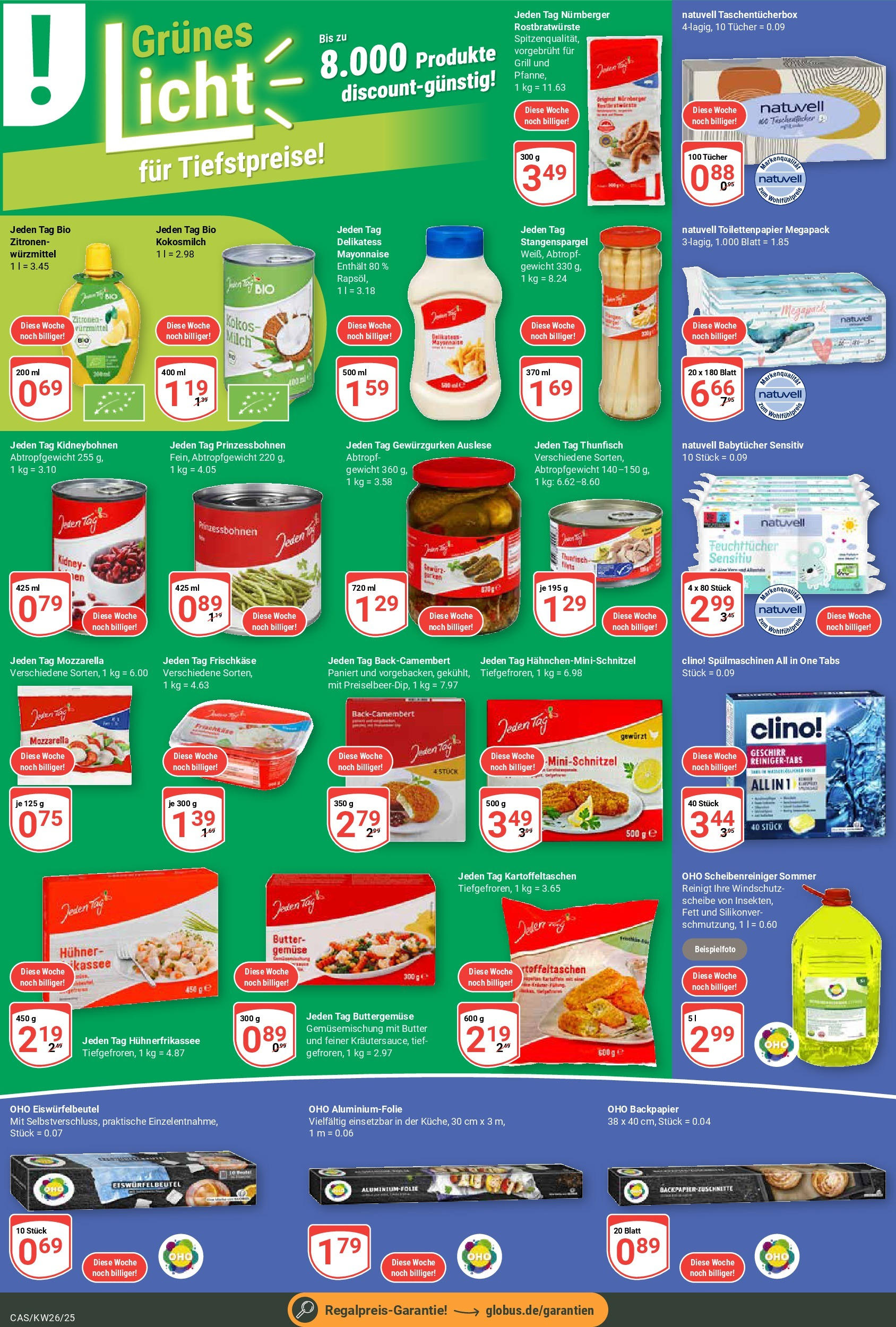 Globus prospekt Castrop-Rauxel	 (ab 22.06.2025) » Angebote online | Seite: 18 | Produkte: Milch, Butter, Frischkase, Zitronen
