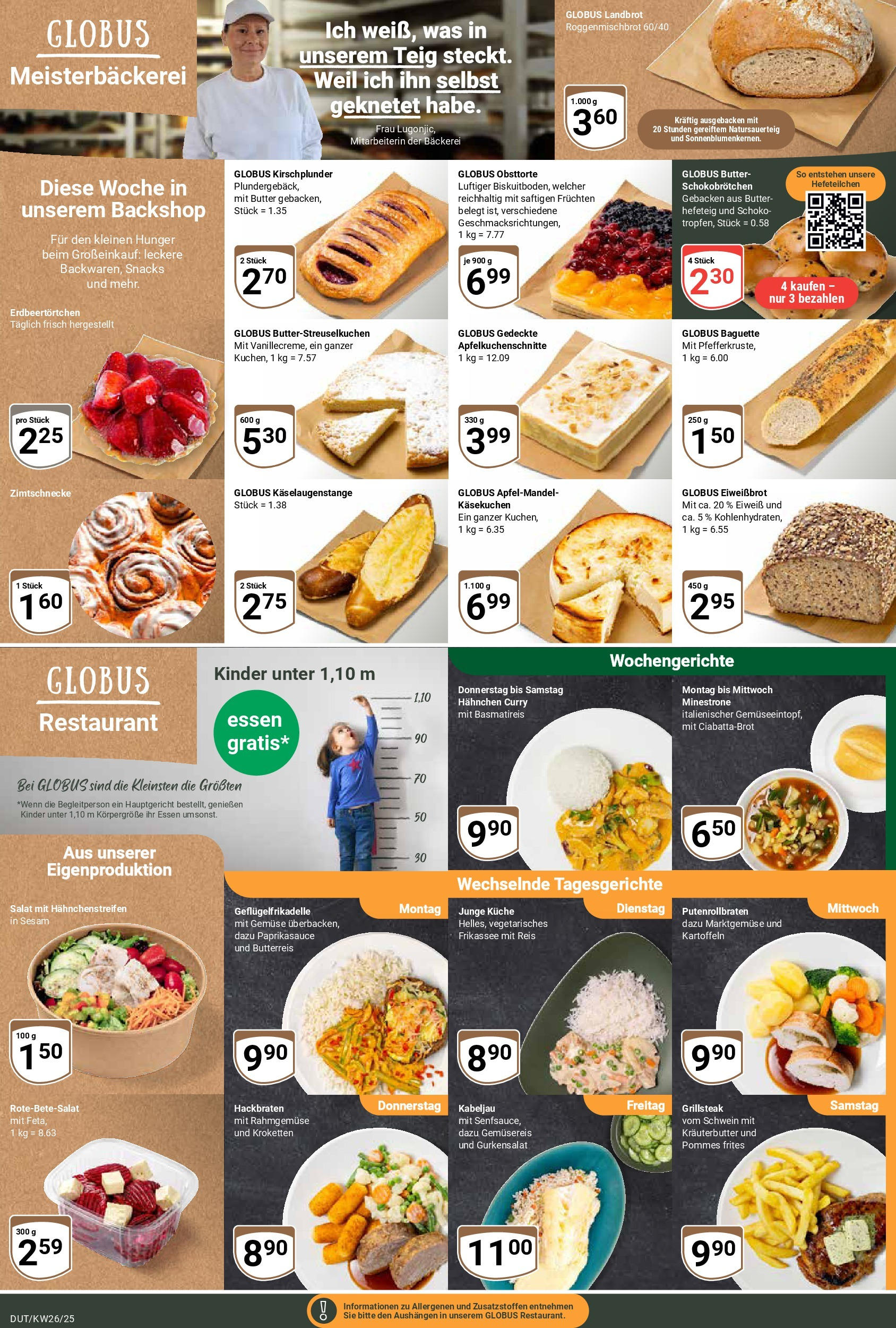 Globus prospekt Wetzlar-Dutenhofen	 (ab 22.06.2025) » Angebote online | Seite: 11 | Produkte: Hahnchen, Pommes, Küche, Kräuterbutter
