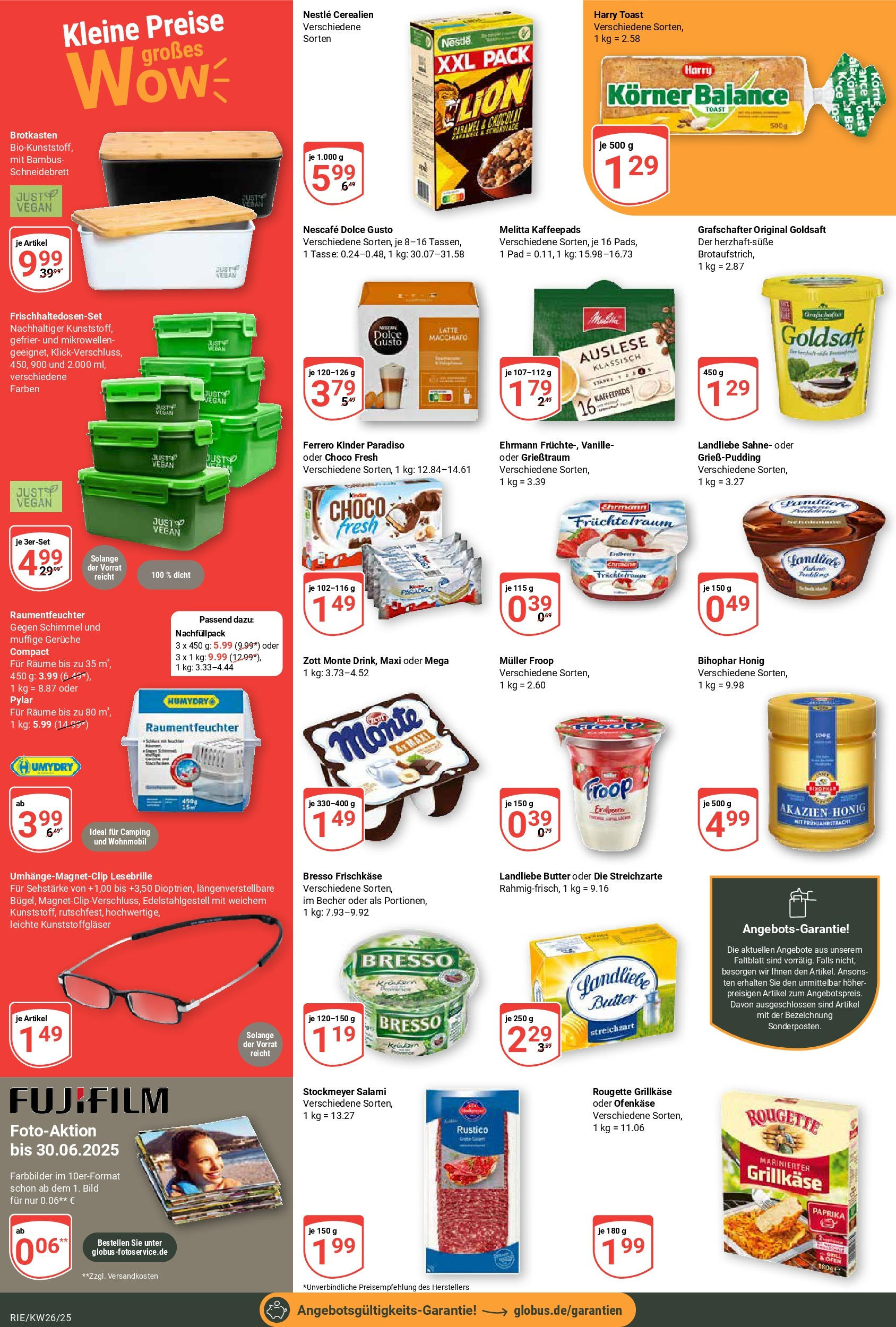 Globus prospekt Bochum-Riemke	 (ab 22.06.2025) » Angebote online | Seite: 2 | Produkte: Melitta, Pudding, Paprika, Salami