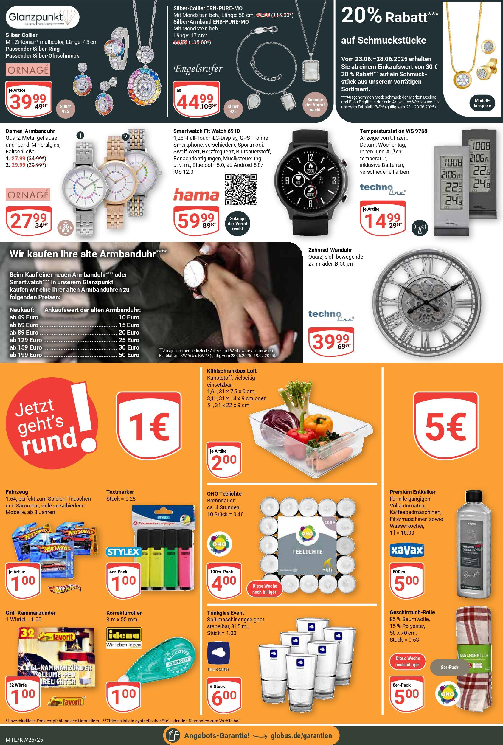 Globus prospekt Maintal-Dörnigheim	 (ab 22.06.2025) » Angebote online | Seite: 23 | Produkte: Smartwatch, Box, Highlighter