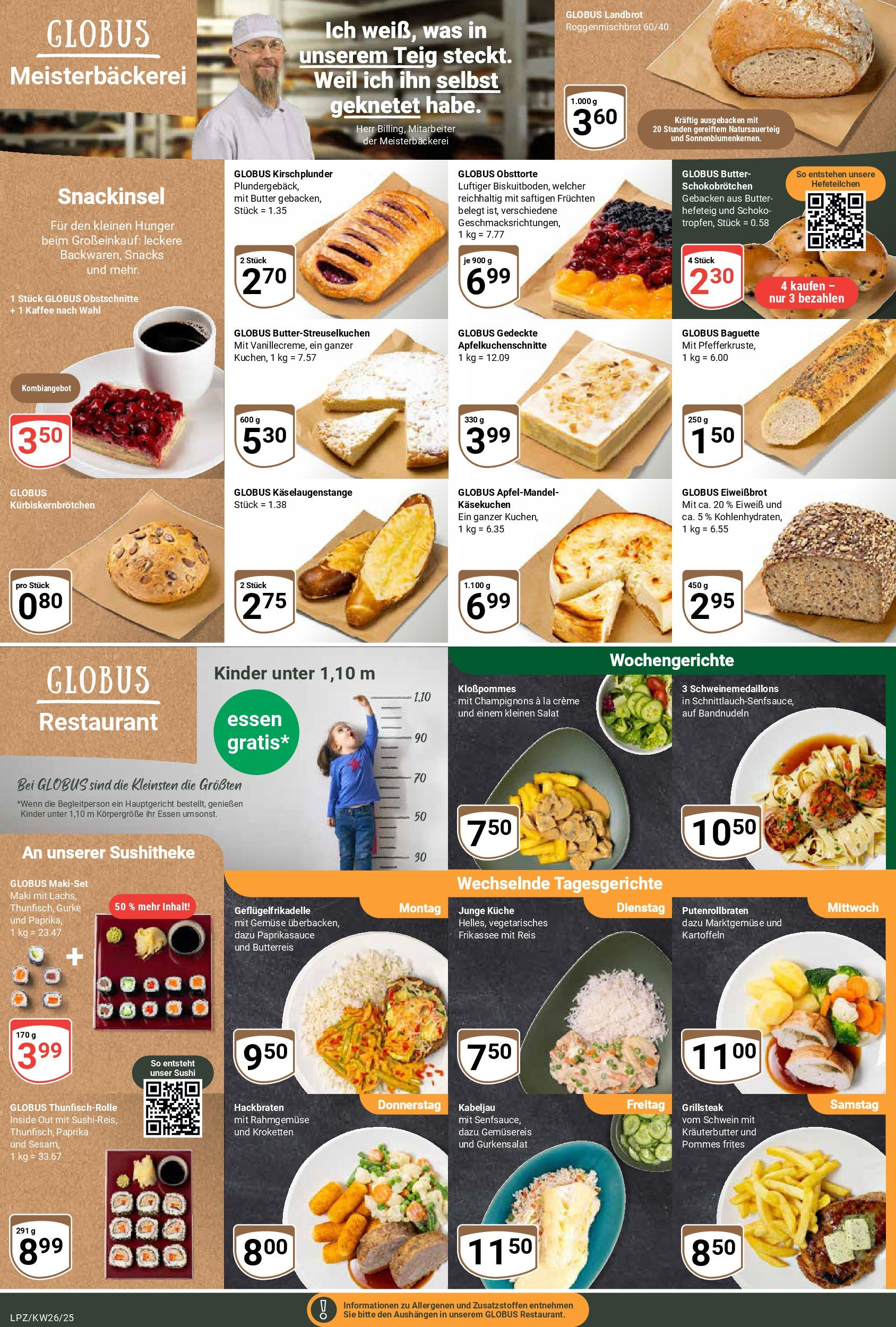 Globus prospekt Leipzig	 (ab 22.06.2025) » Angebote online | Seite: 9 | Produkte: Pommes, Küche, Champignons, Salat