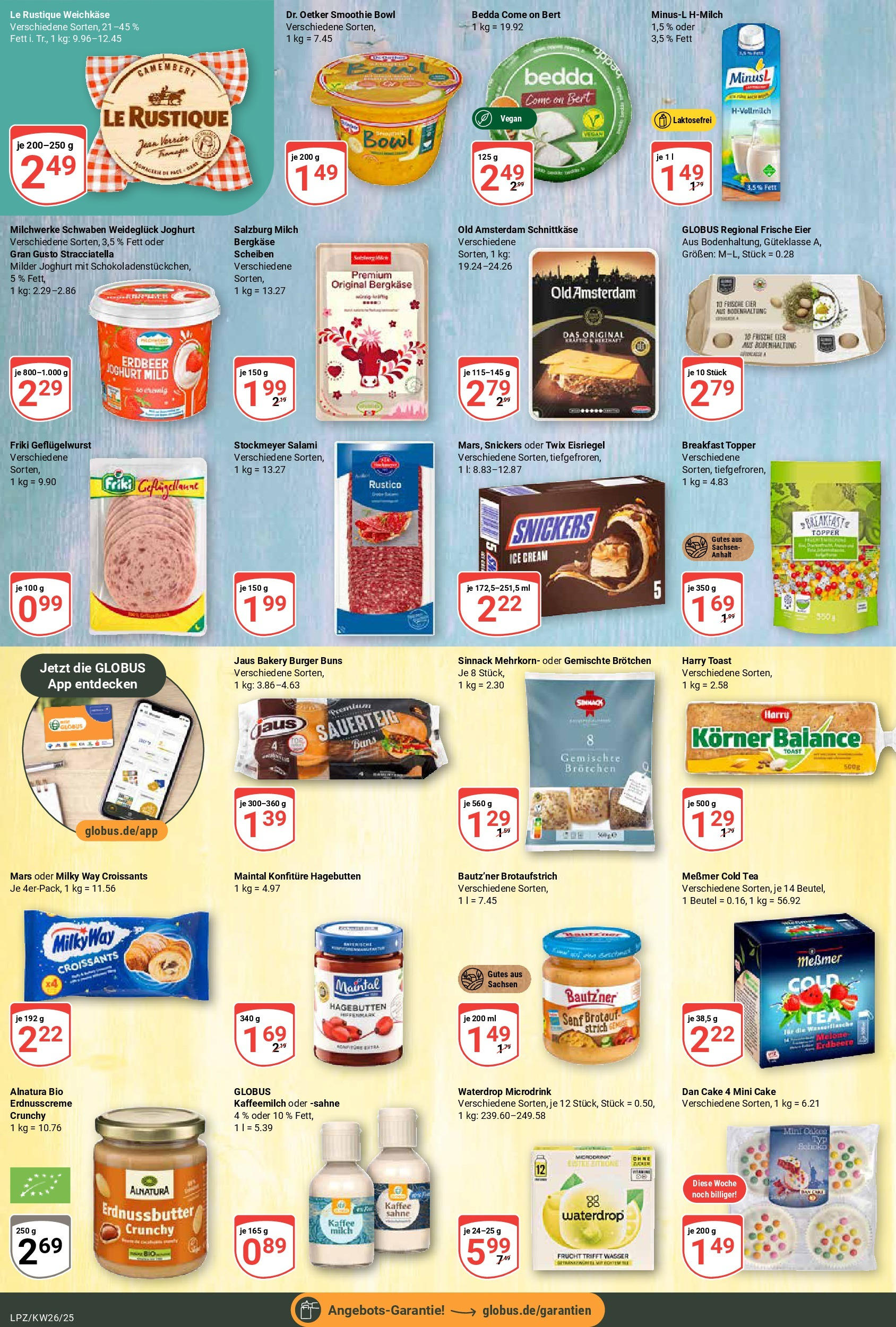 Globus prospekt Leipzig	 (ab 22.06.2025) » Angebote online | Seite: 13 | Produkte: Burger, Mars, Gemüse, Zitrone
