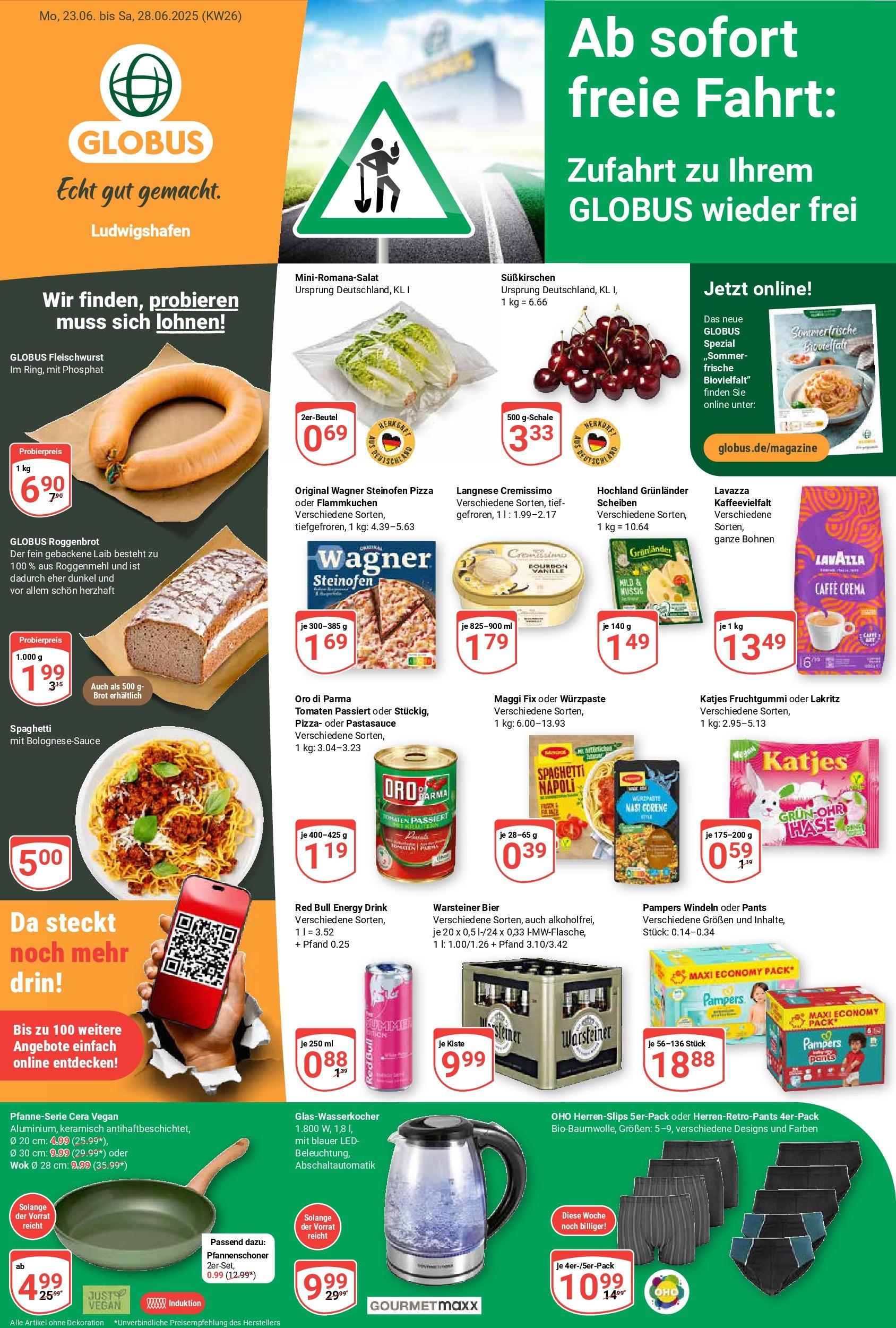 Globus prospekt Ludwigshafen-Oggersheim	 (ab 22.06.2025) » Angebote online | Seite: 5 | Produkte: Cremissimo, Energy, Pampers, Katjes