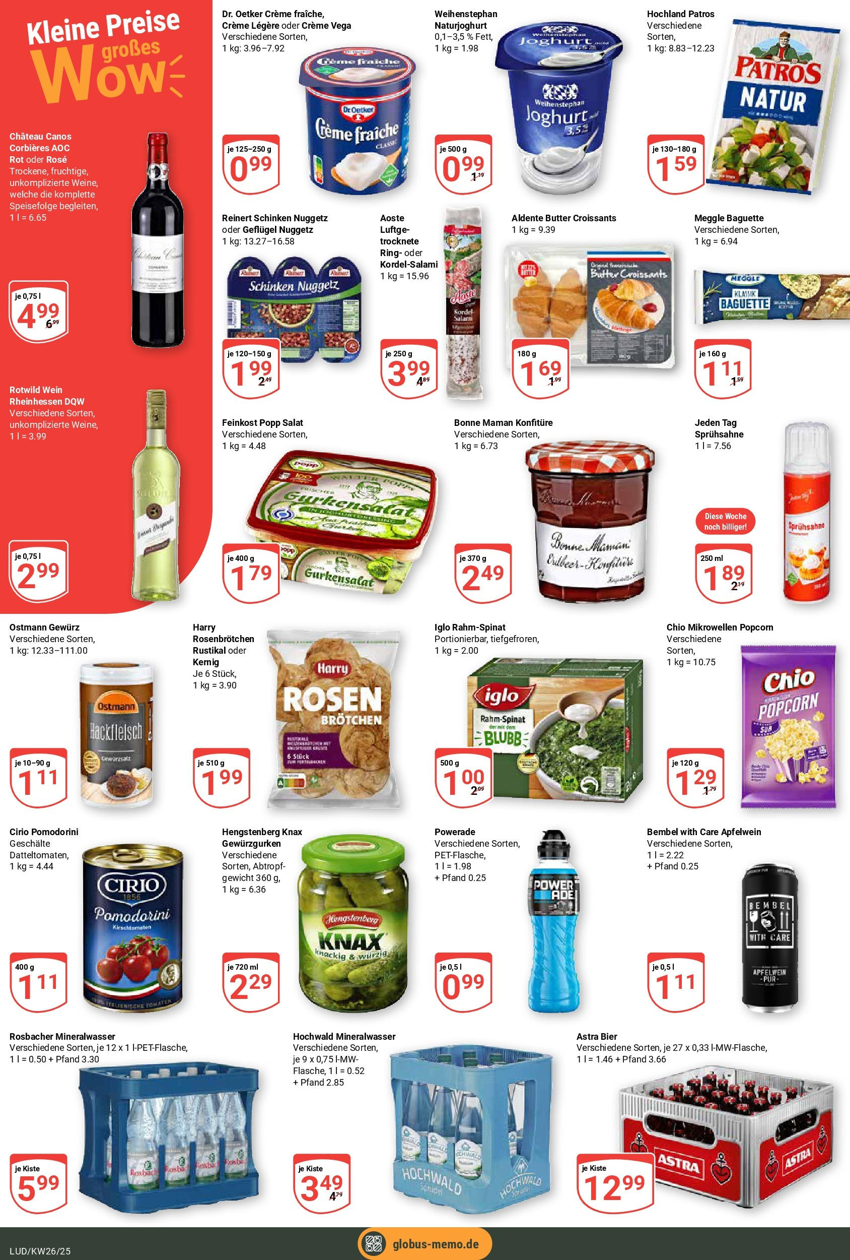 Globus prospekt Ludwigshafen-Oggersheim	 (ab 22.06.2025) » Angebote online | Seite: 8 | Produkte: Iglo, Baguette, Schinken, Bonne maman