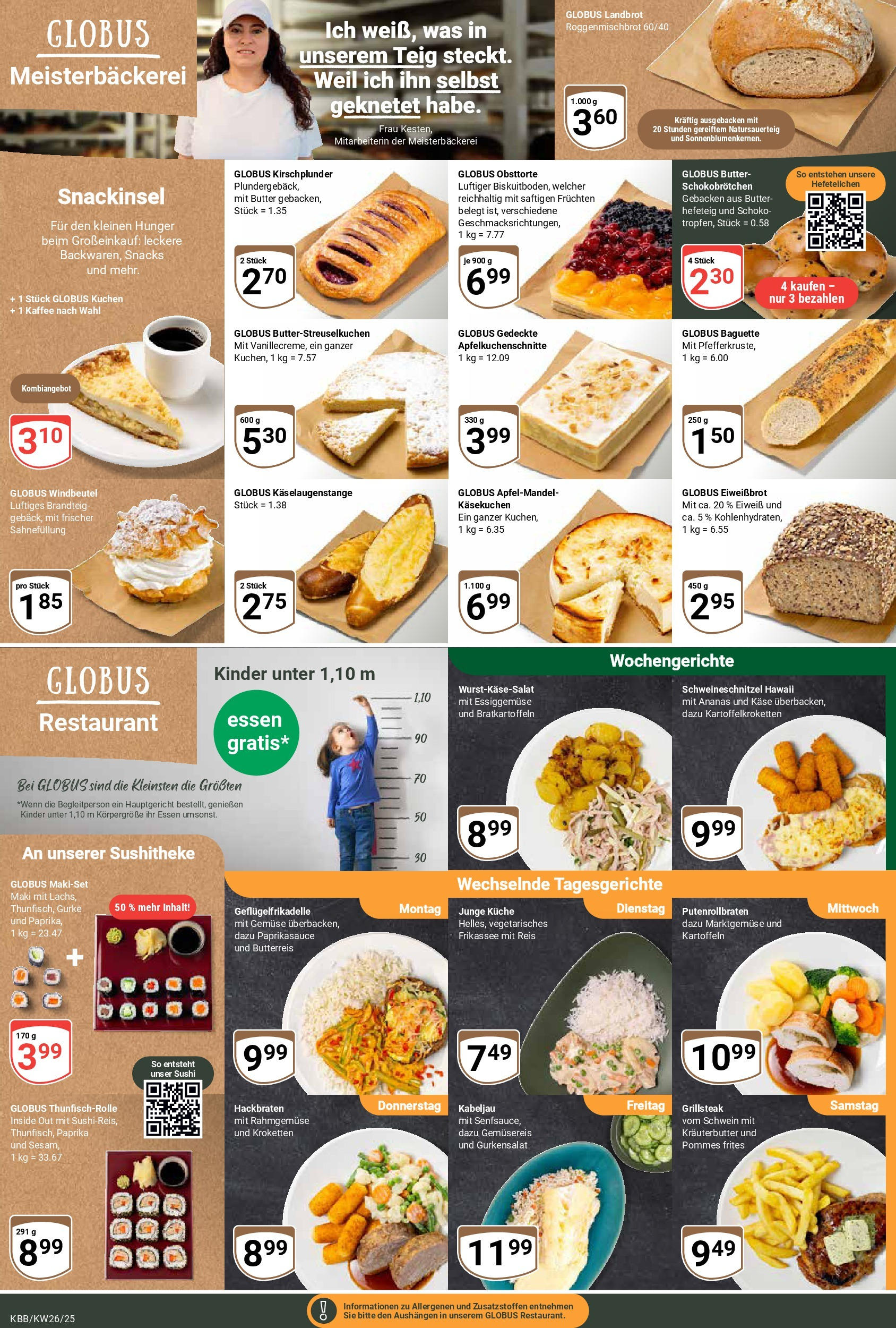 Globus prospekt Koblenz-Bubenheim	 (ab 22.06.2025) » Angebote online | Seite: 11 | Produkte: Pommes, Pommes frites, Paprika, Kuchen
