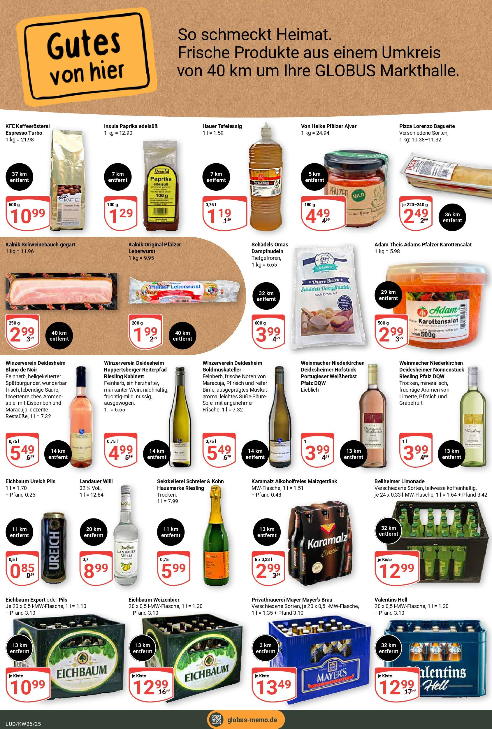 Globus prospekt Ludwigshafen-Oggersheim	 (ab 22.06.2025) » Angebote online | Seite: 18 | Produkte: Pils, Limonade, Grapefruit, Pizza