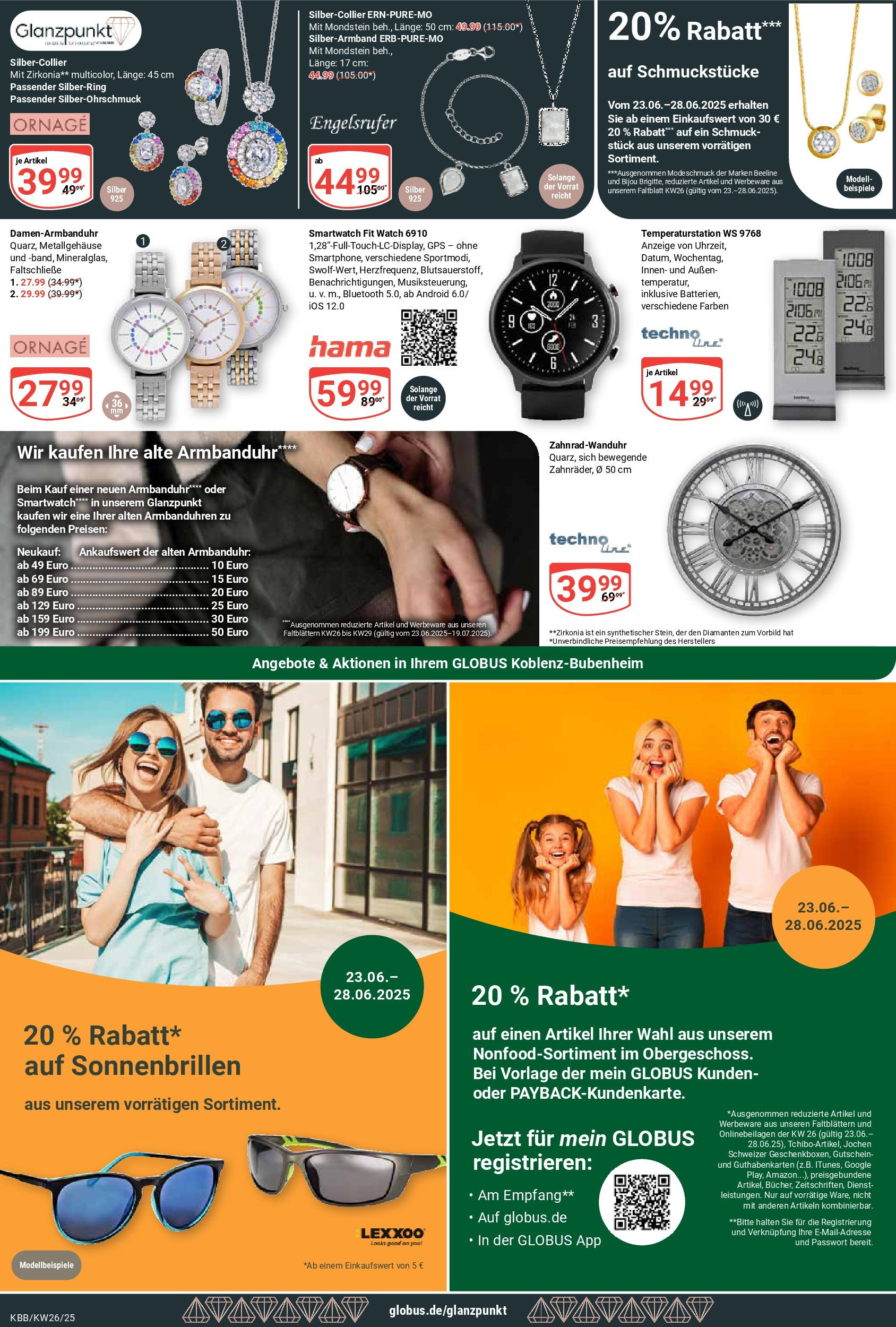 Globus prospekt Koblenz-Bubenheim	 (ab 22.06.2025) » Angebote online | Seite: 23 | Produkte: Smartwatch