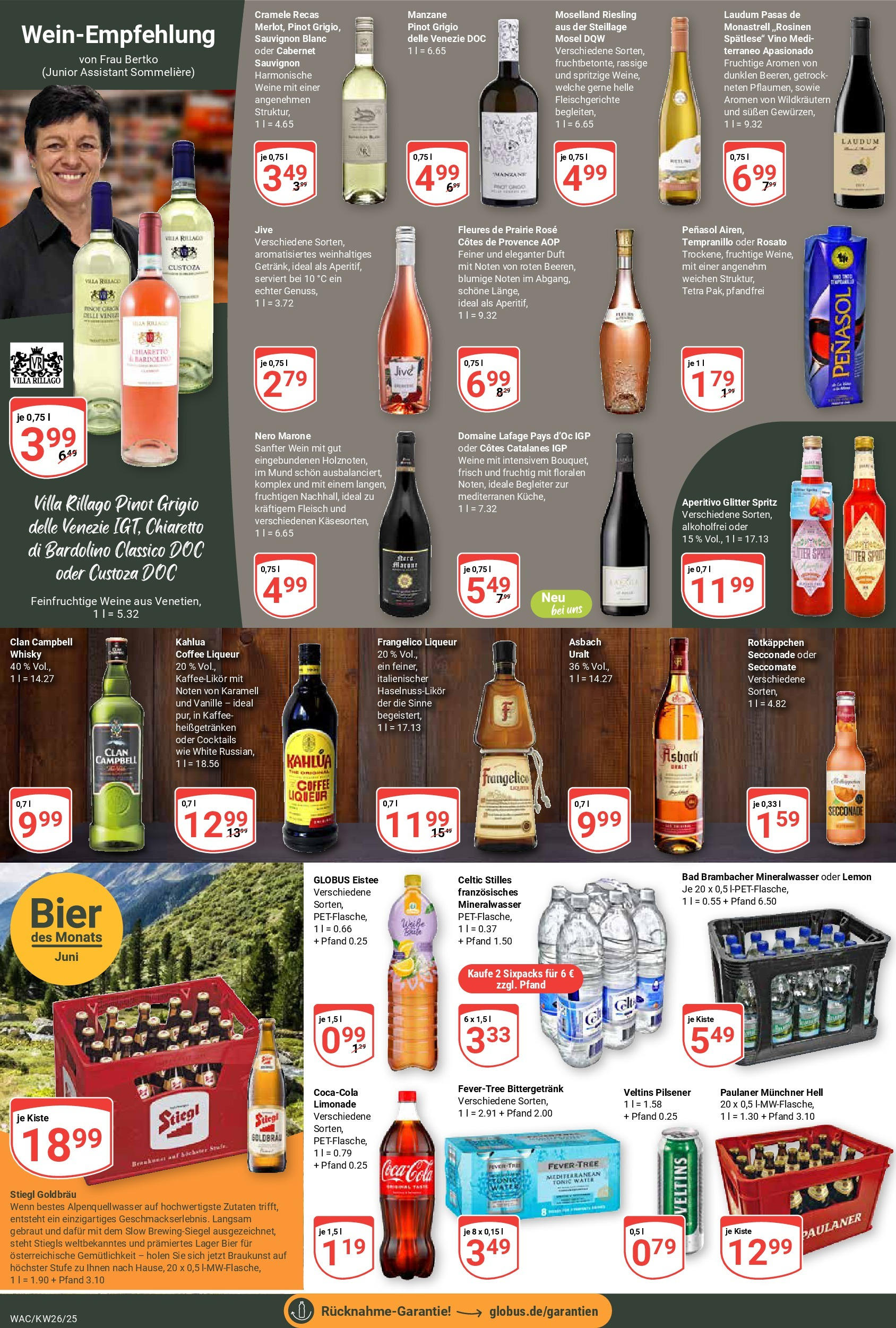 Globus prospekt Markkleeberg	 (ab 22.06.2025) » Angebote online | Seite: 19 | Produkte: Whisky, Mixer, Coca cola, Rotkäppchen