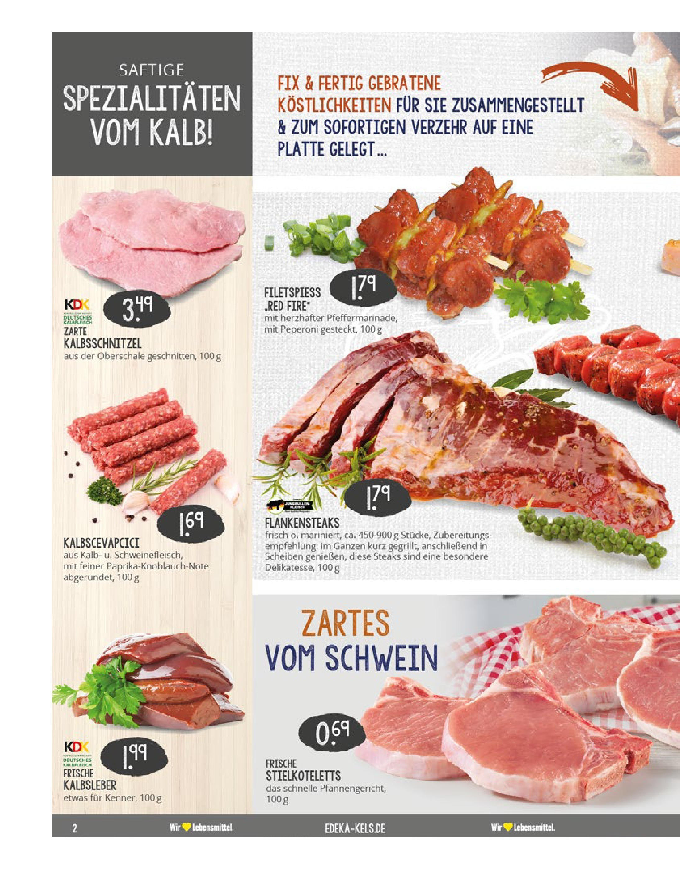 Edeka prospekt Ratingen-Hösel	 (ab 22.06.2025) » Angebote Online | Seite: 2 | Produkte: Cevapcici, Kalbsleber