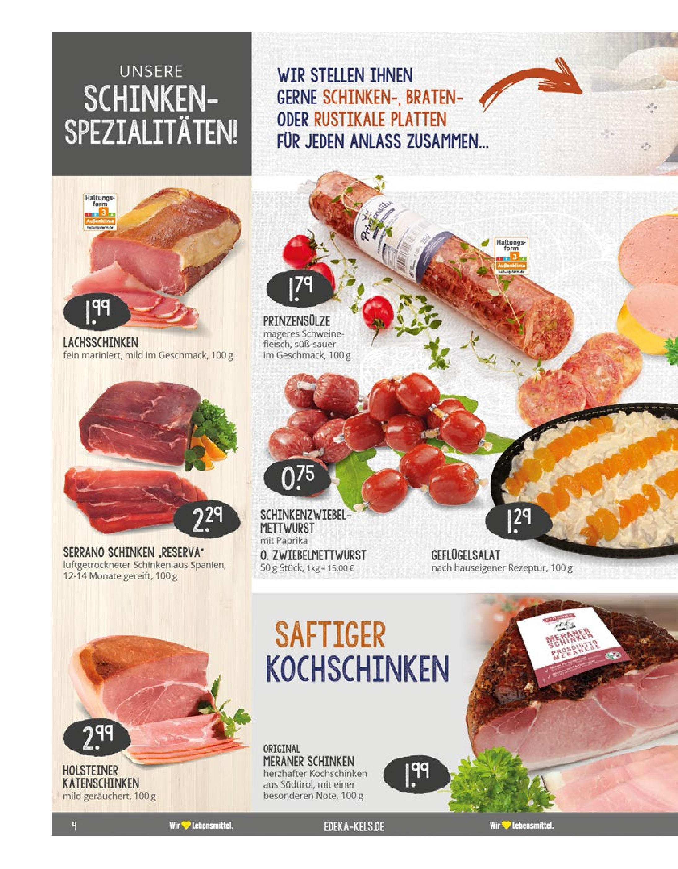 Edeka prospekt Ratingen-Hösel	 (ab 22.06.2025) » Angebote Online | Seite: 4 | Produkte: Paprika, Serrano schinken, Schinken
