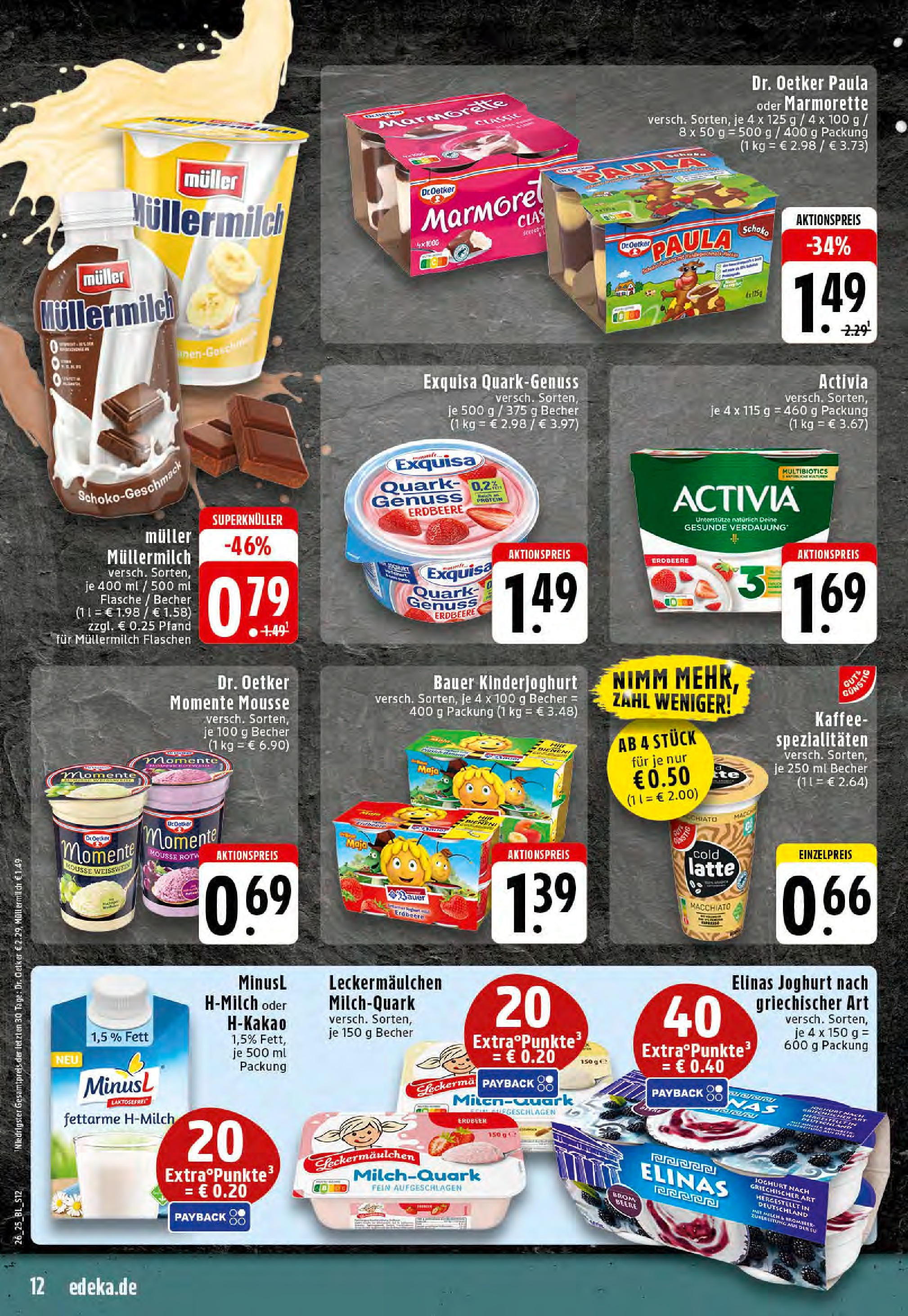 Edeka prospekt Essen	 (ab 23.06.2025) » Angebote Online | Seite: 12 | Produkte: Milch, Kaffee, Weißwein, Muller mullermilch