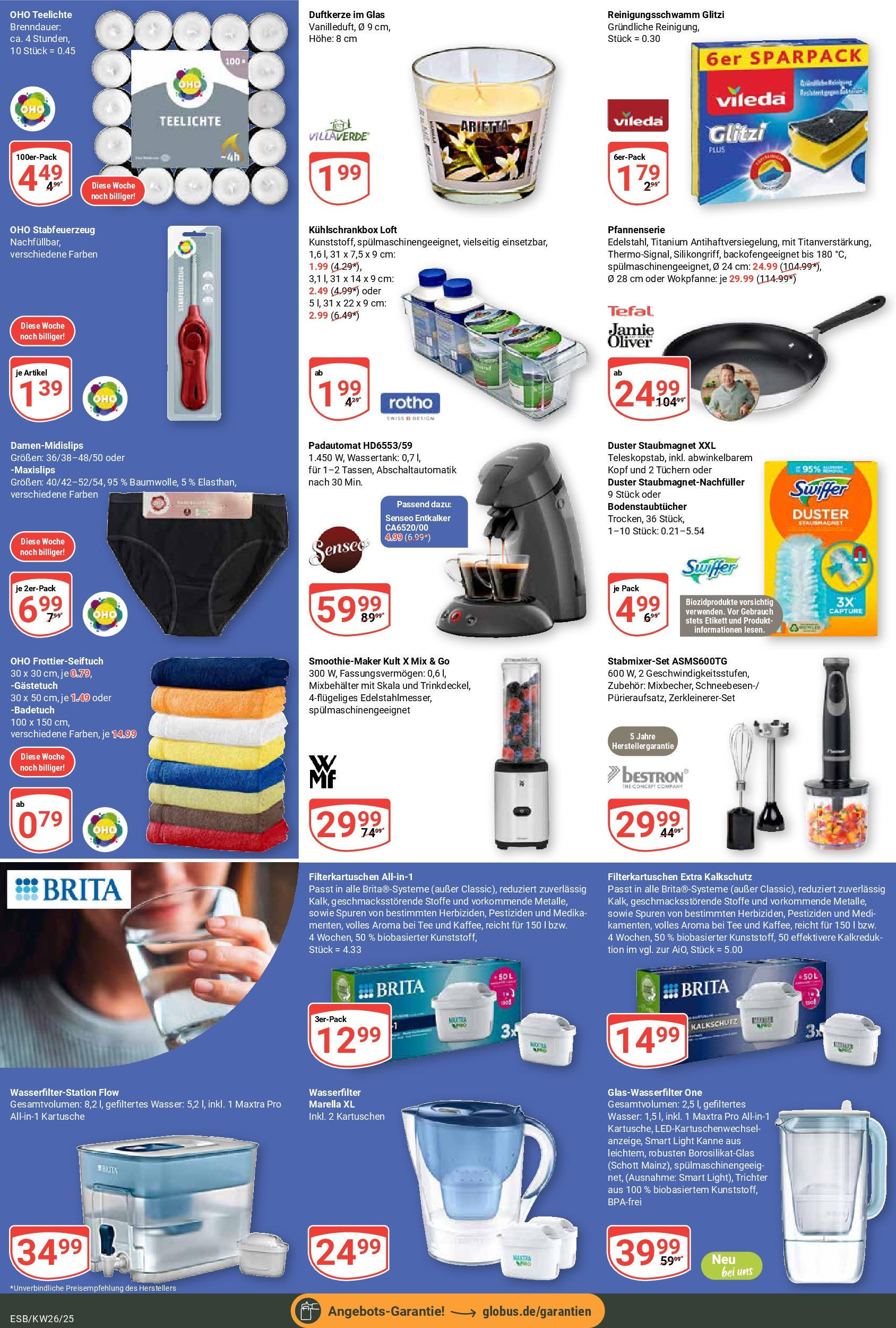 Globus prospekt Eschborn	 (ab 22.06.2025) » Angebote online | Seite: 21 | Produkte: Senseo, Wasser, Tee, Swiffer