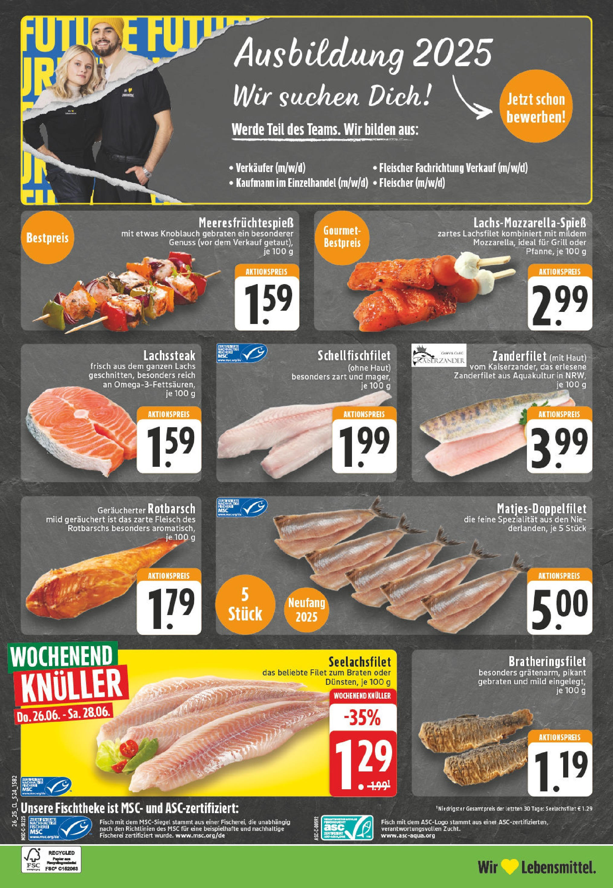 Edeka prospekt Oelde	 (ab 22.06.2025) » Angebote Online | Seite: 24 | Produkte: Grill, Fisch, Lachs, Knoblauch
