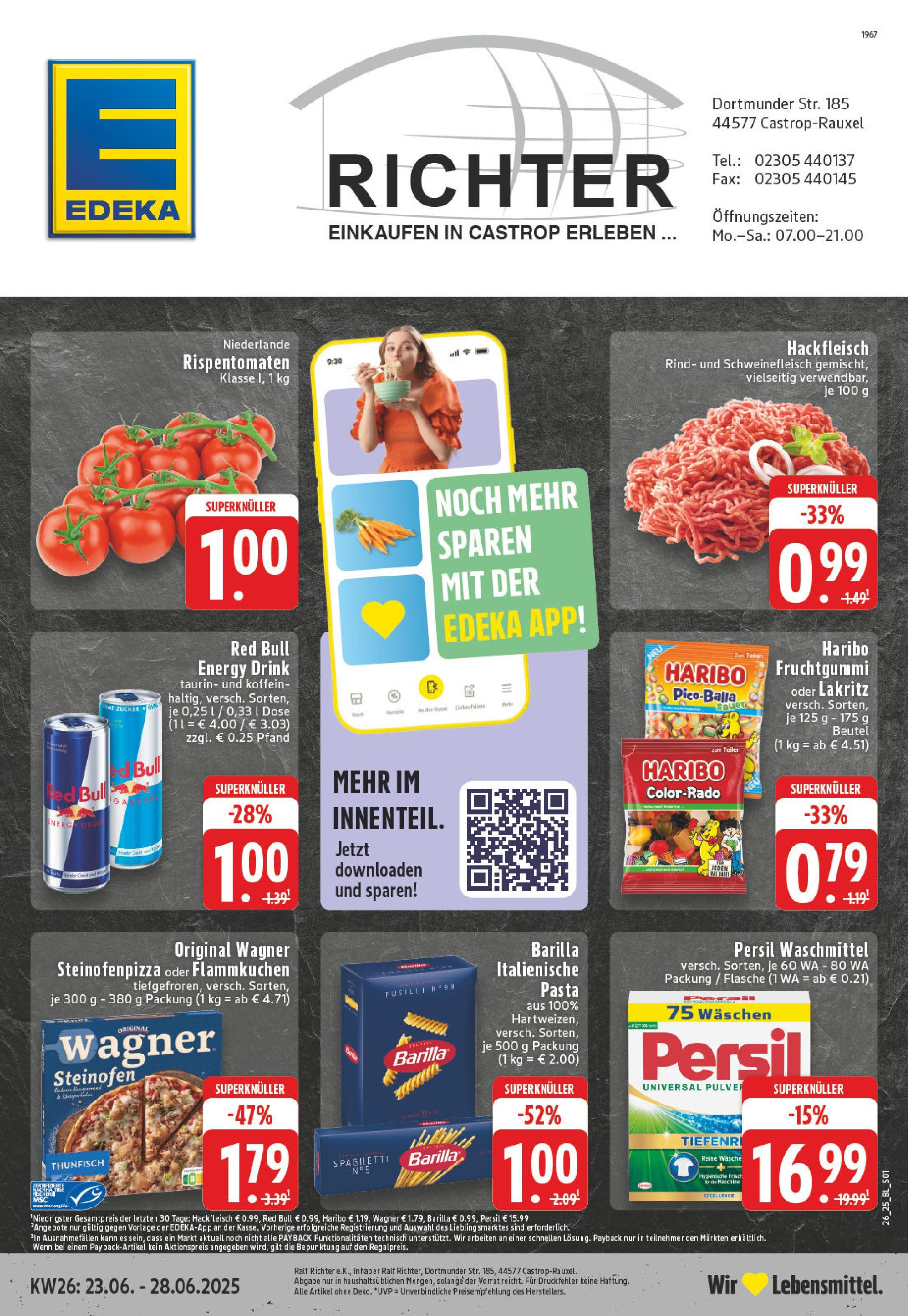 EDEKA Prospekt ab 22.06.2025 - Prospekt Castrop-Rauxel Online Vorschau von dem Prospekt des Geschäftes Edeka, gültig ab dem 22.06.2025