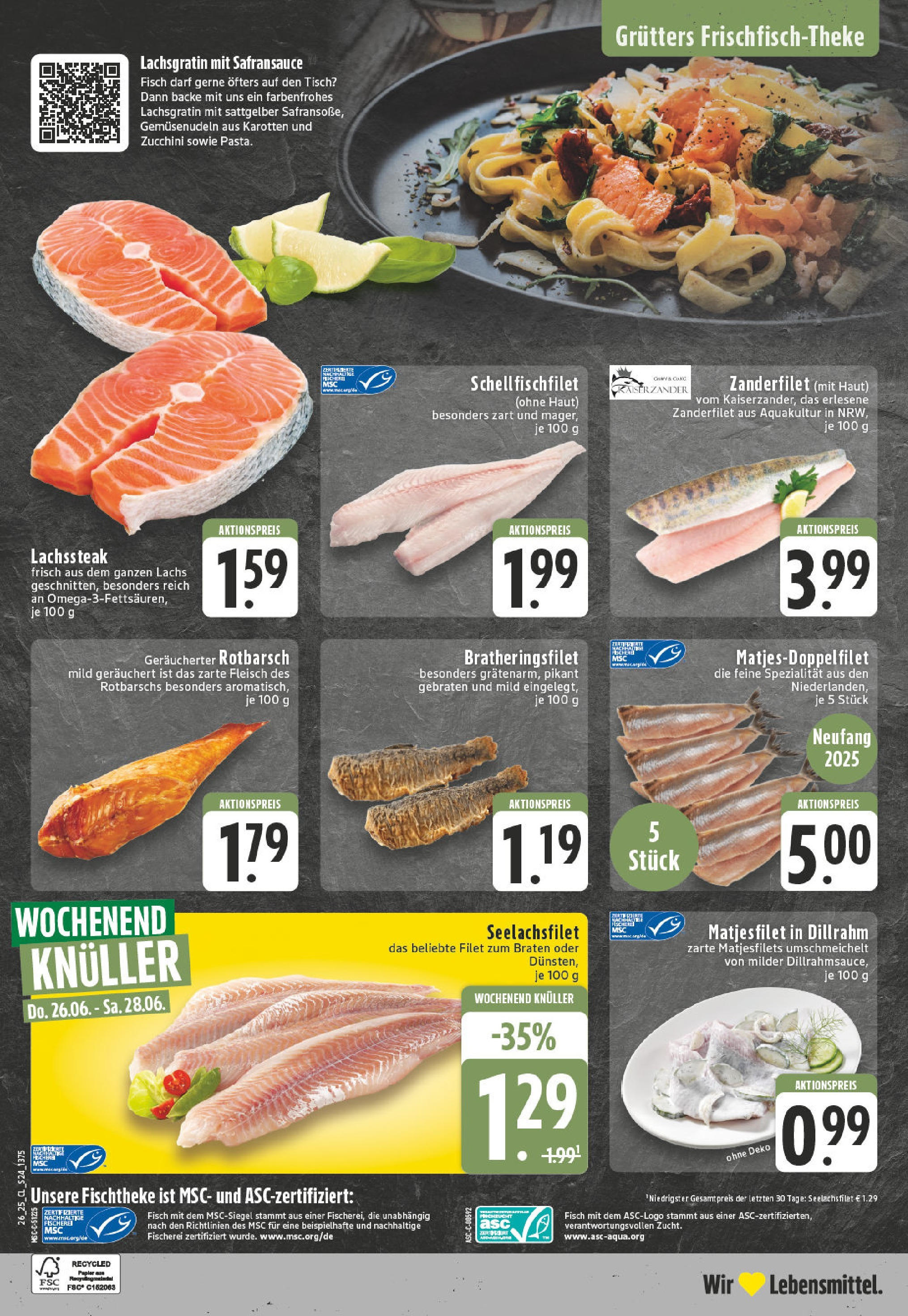 Edeka prospekt Witten-Herbede	 (ab 22.06.2025) » Angebote Online | Seite: 24 | Produkte: Fisch, Dill, Steak, Fleisch