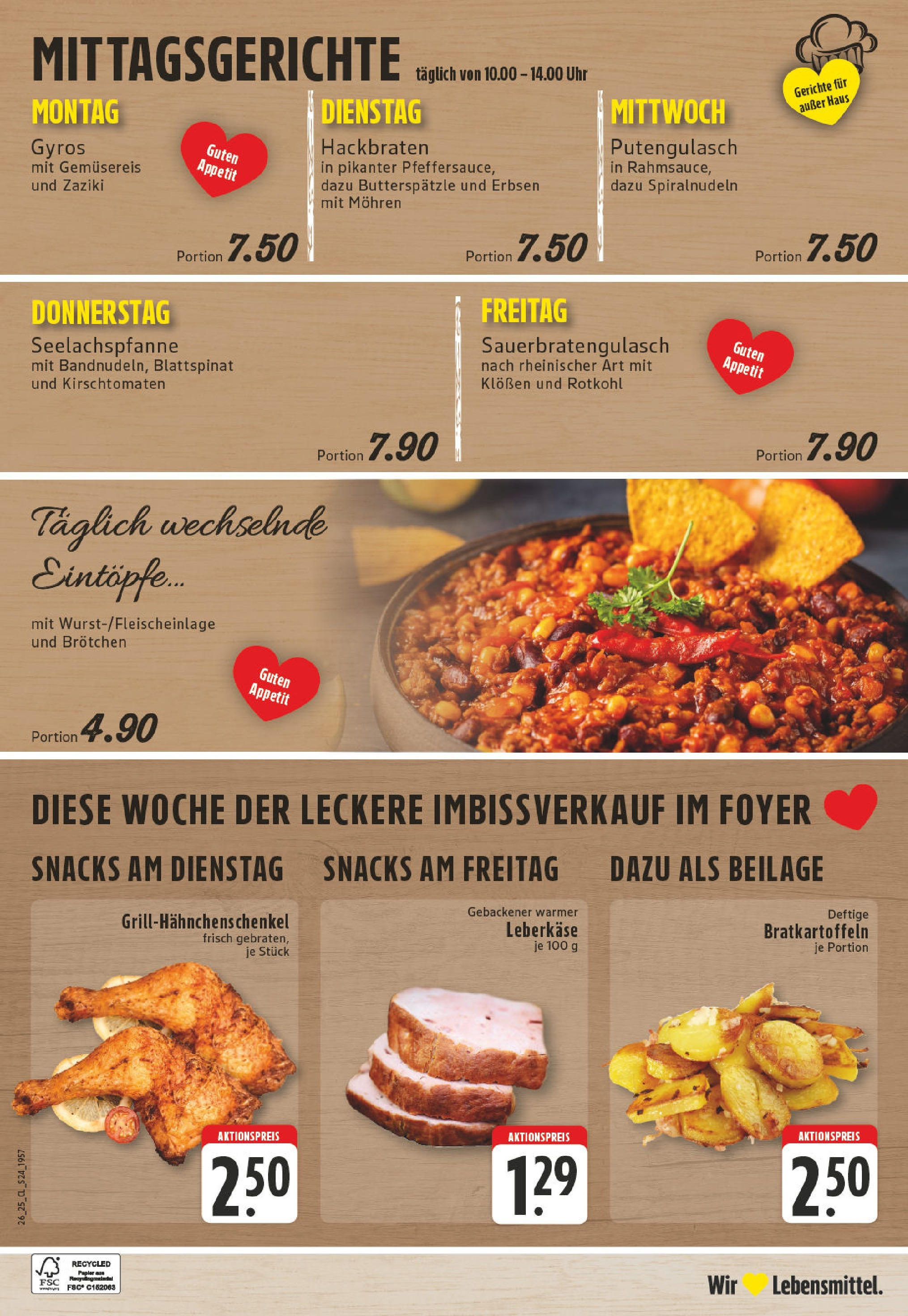 Edeka prospekt Leverkusen-Schlebusch	 (ab 22.06.2025) » Angebote Online | Seite: 24 | Produkte: Rotkohl, Erbsen, Uhr, Leberkase