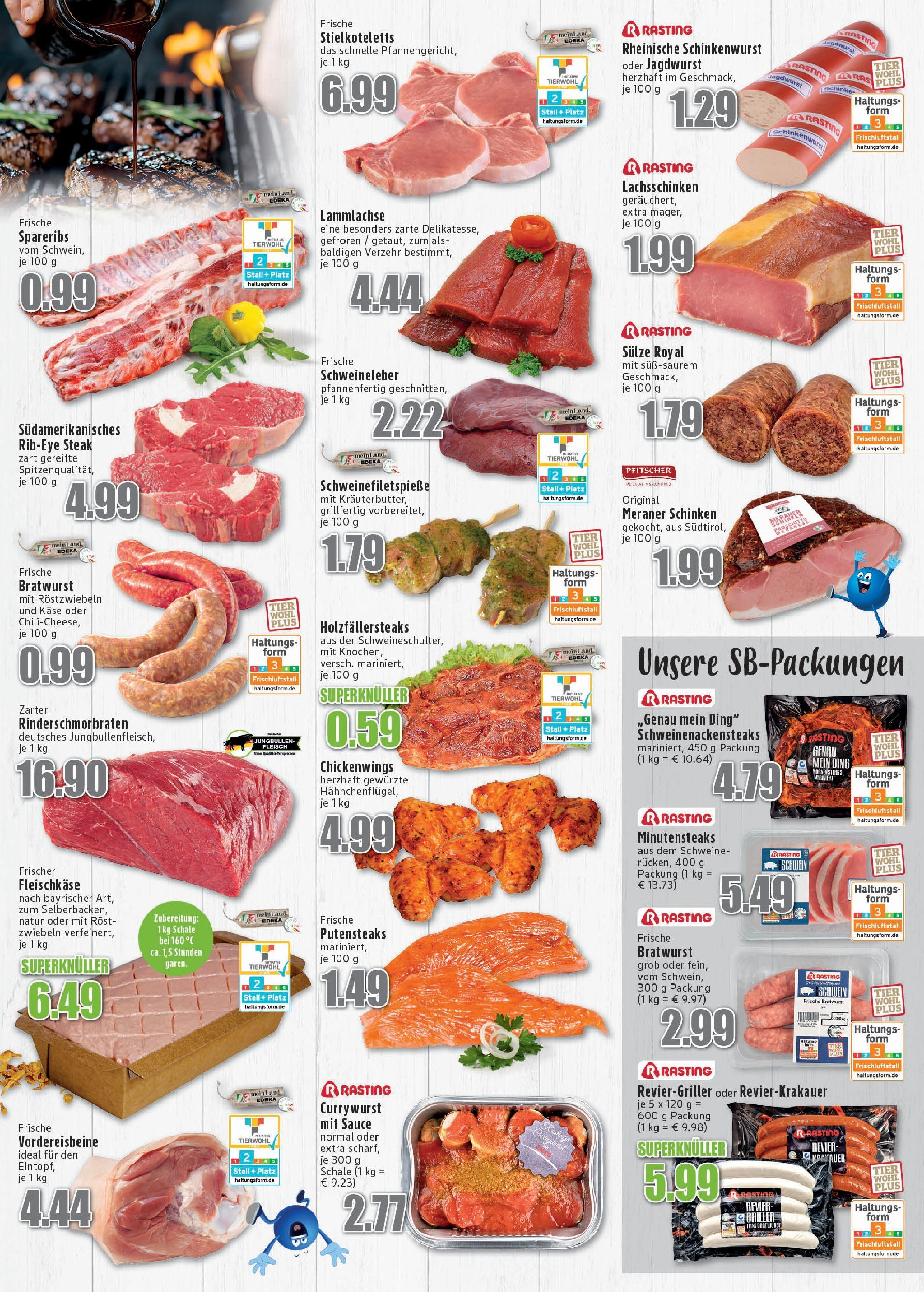 Edeka prospekt Meckenheim	 (ab 22.06.2025) » Angebote Online | Seite: 2 | Produkte: Käse, Bratwurst, Schinken, Steak