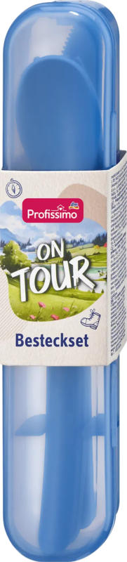 Profissimo Besteckset mit Behälter on tour
