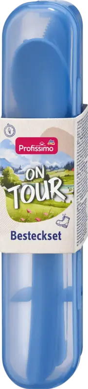 Profissimo Besteckset mit Behälter on tour