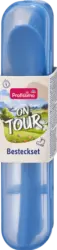 Profissimo Besteckset mit Behälter on tour